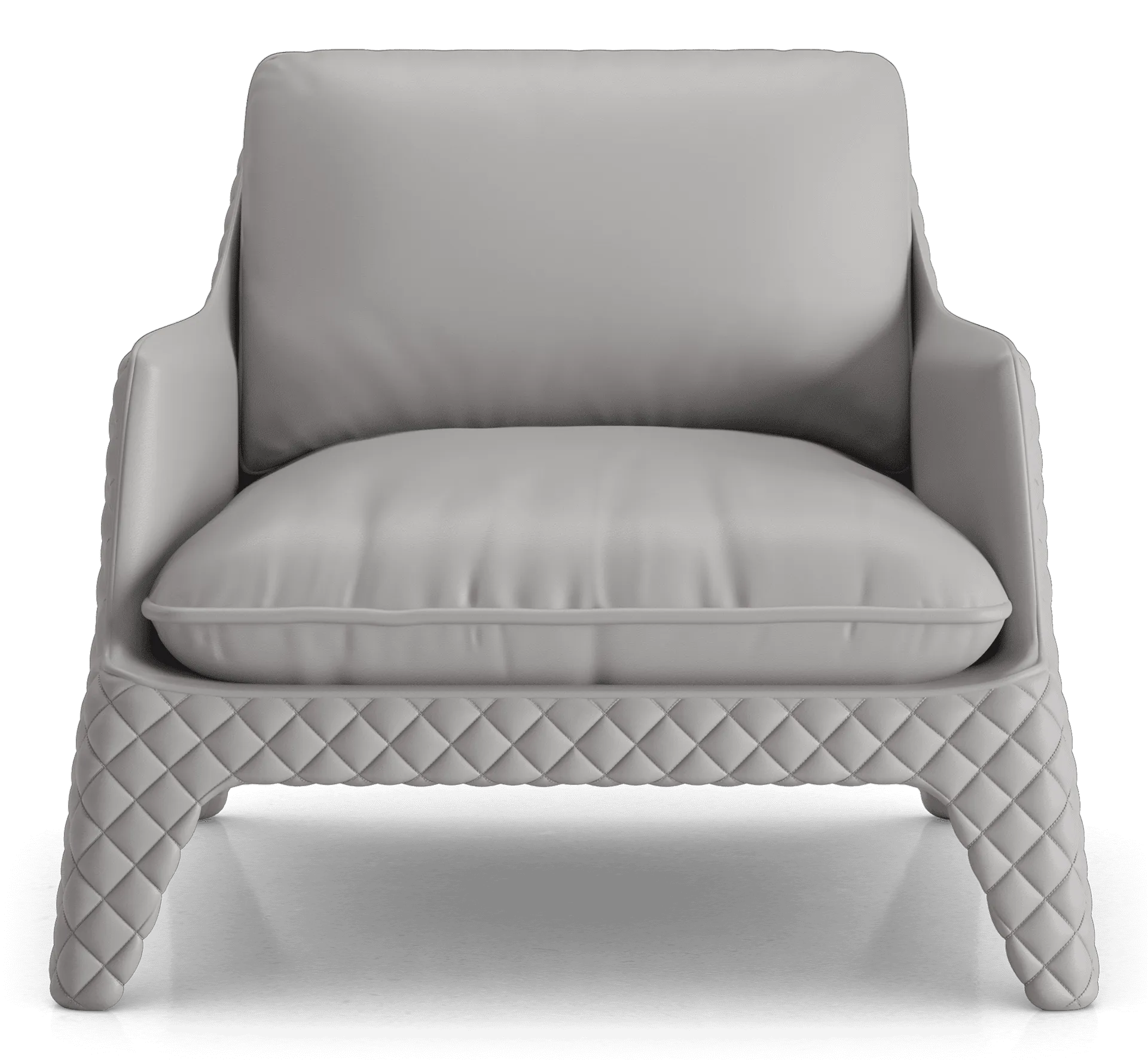 Chatham Lounge Chair in Pearl Grey Leather