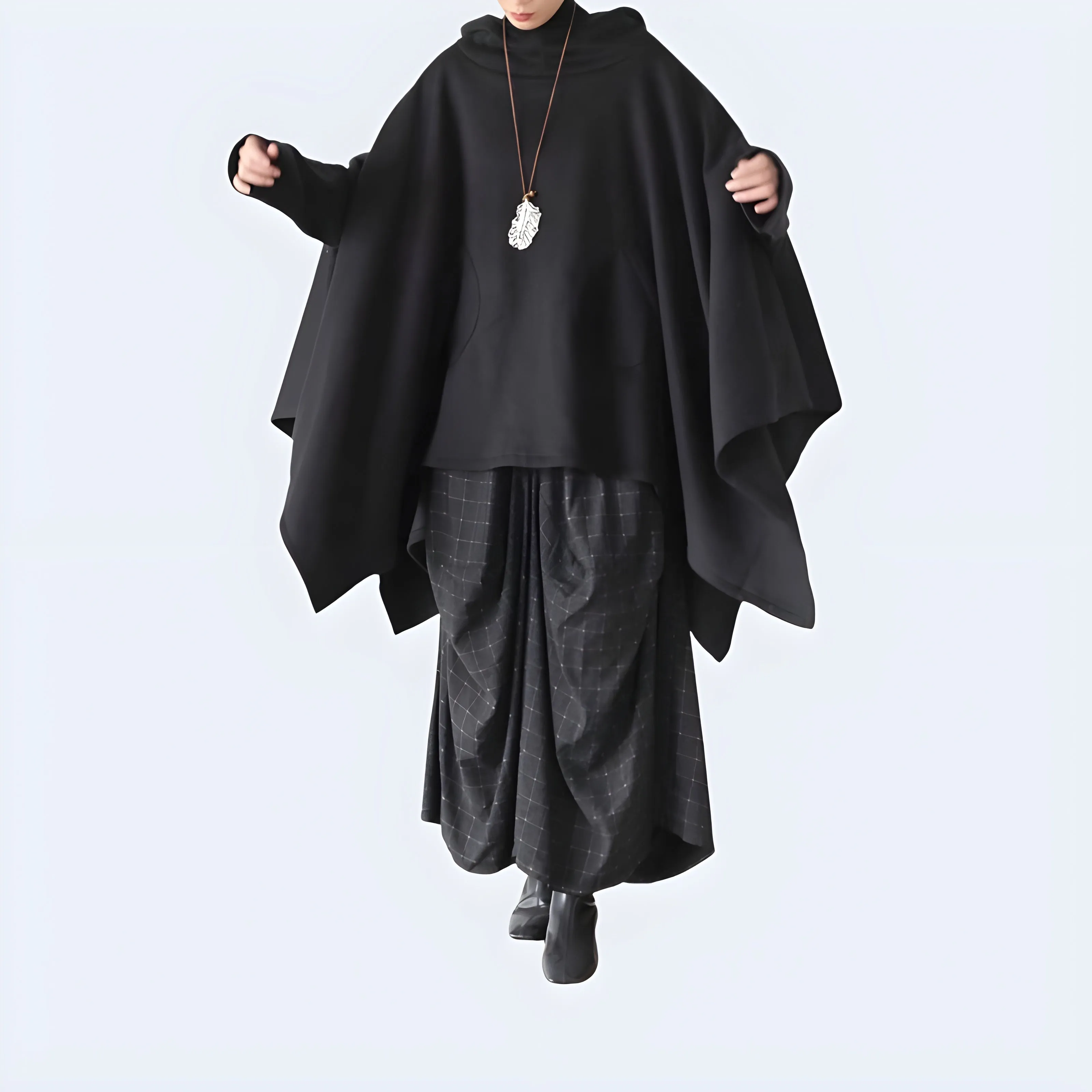 Cloak Coat With Hood