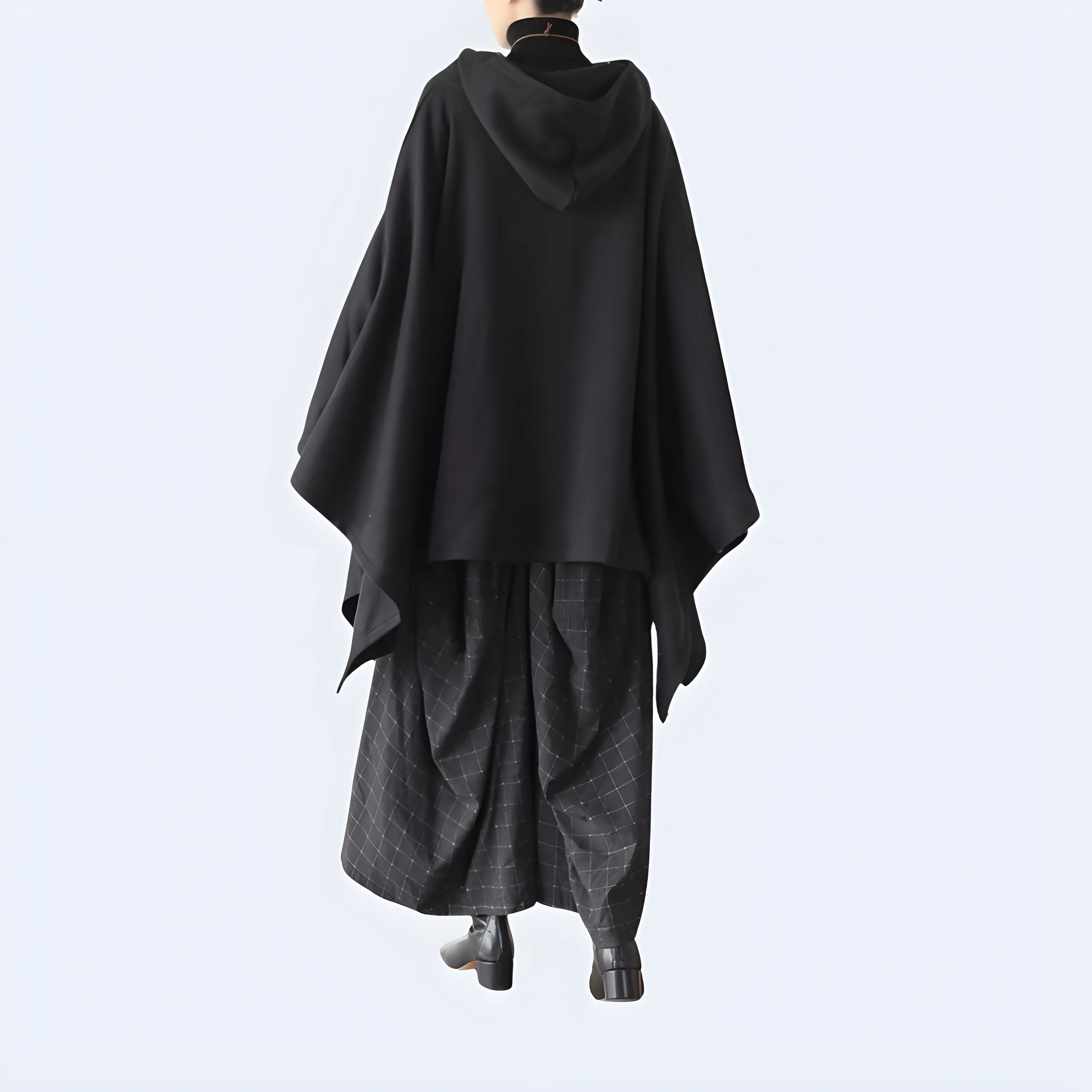 Cloak Coat With Hood