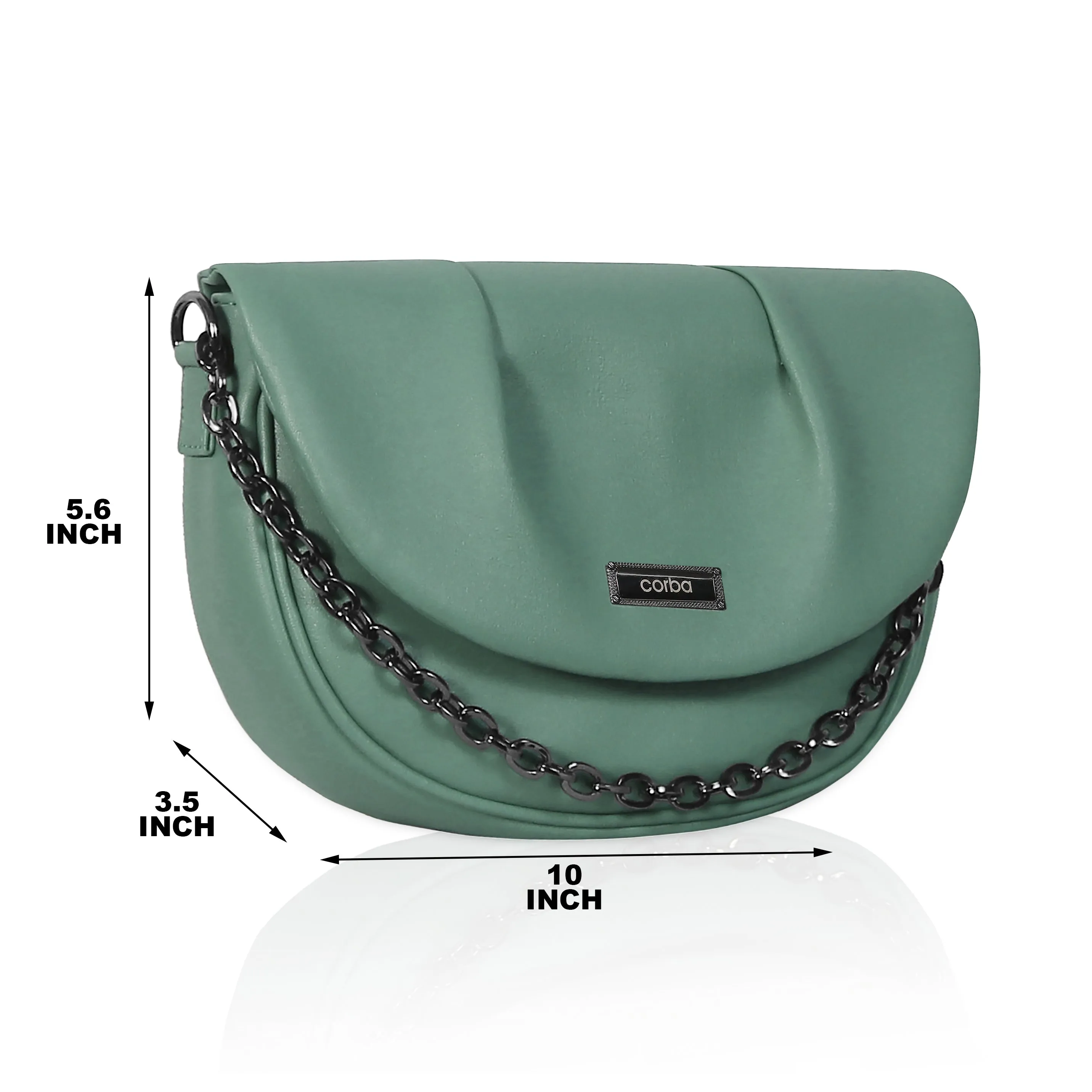 Corba Women Sling Bag Light Green