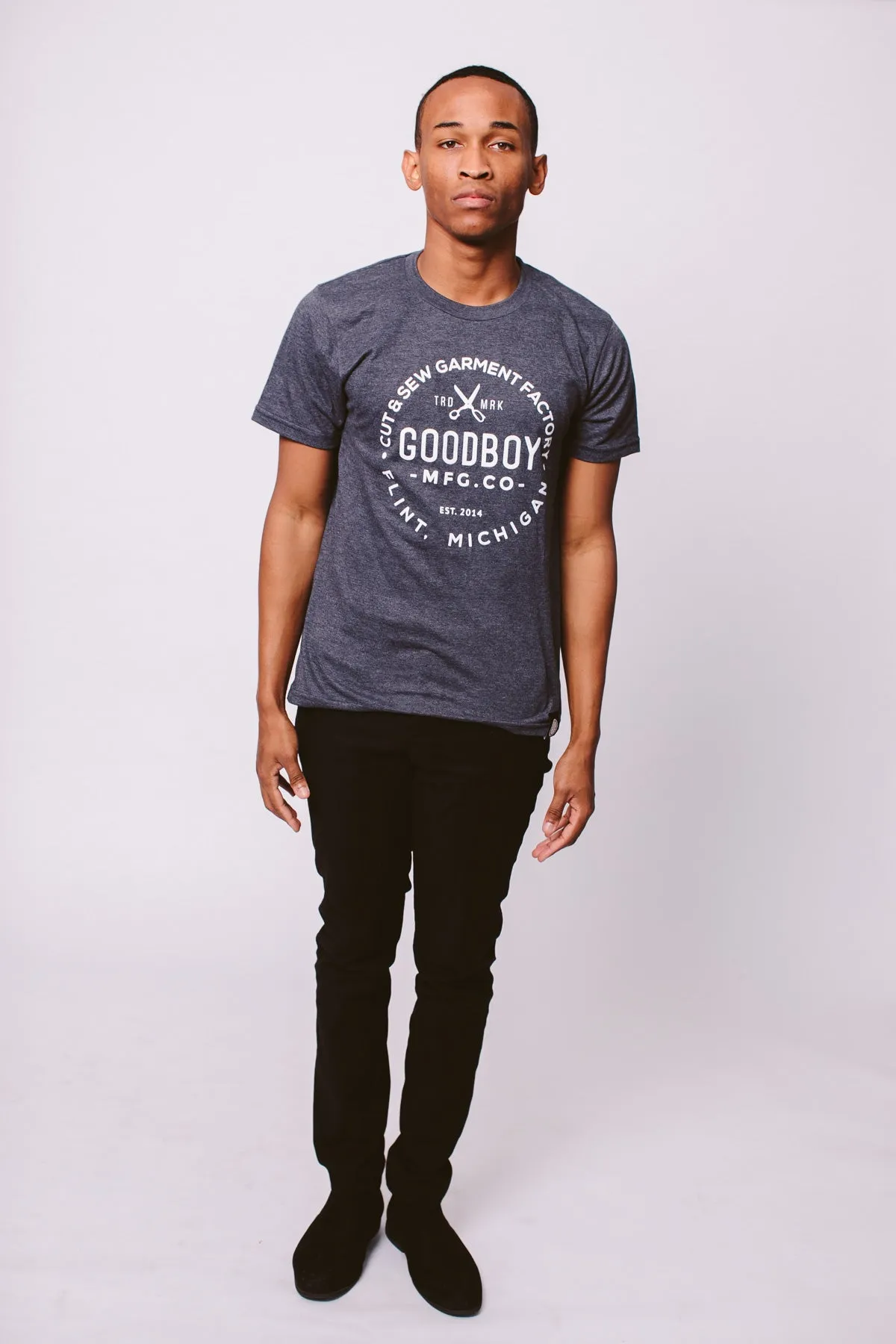 Crew Neck T-Shirt - Navy