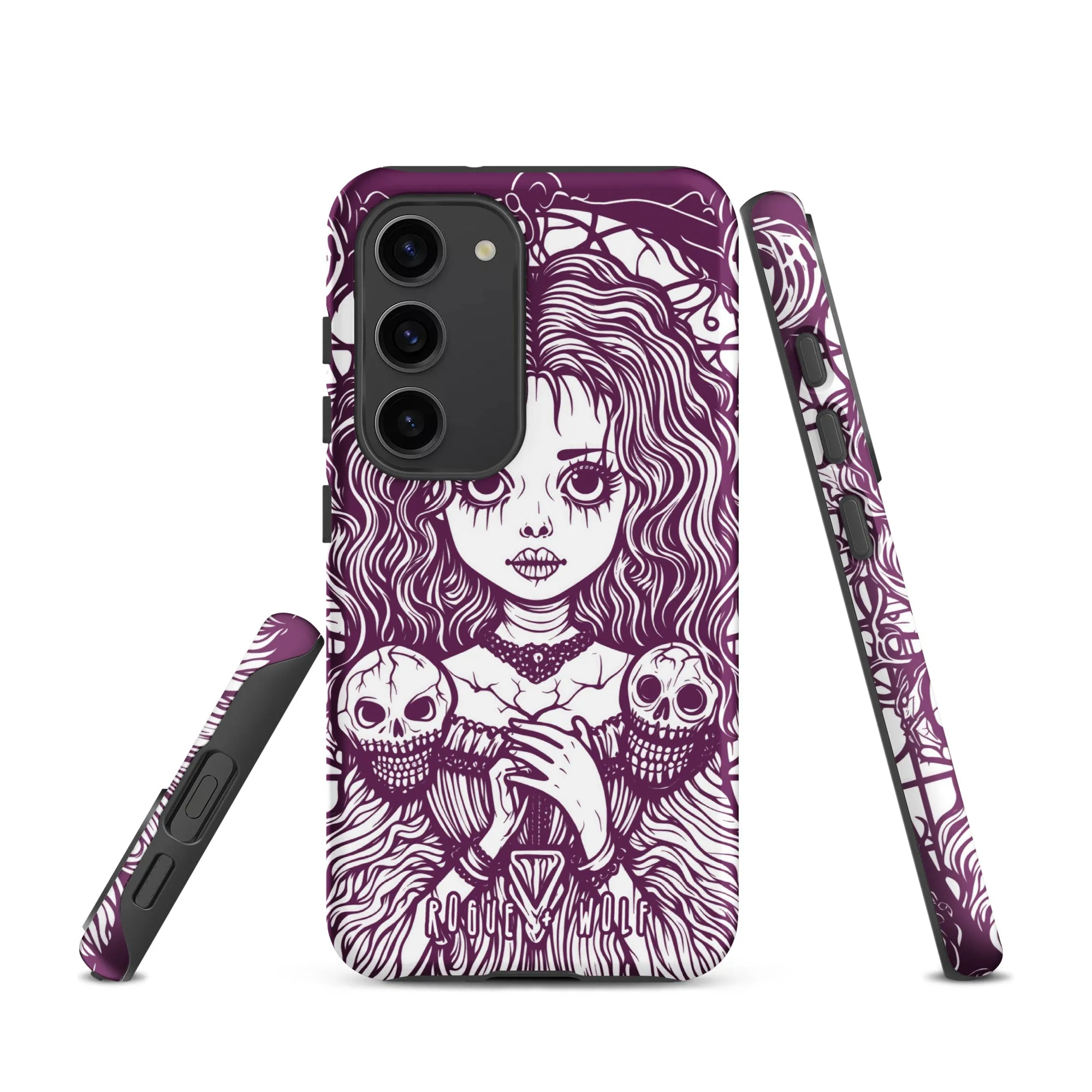 Cursed to Love Strong Phone Case for Samsung - Shockproof Witchy Case Goth Accessory Cool Gothic & Christmas Gifts