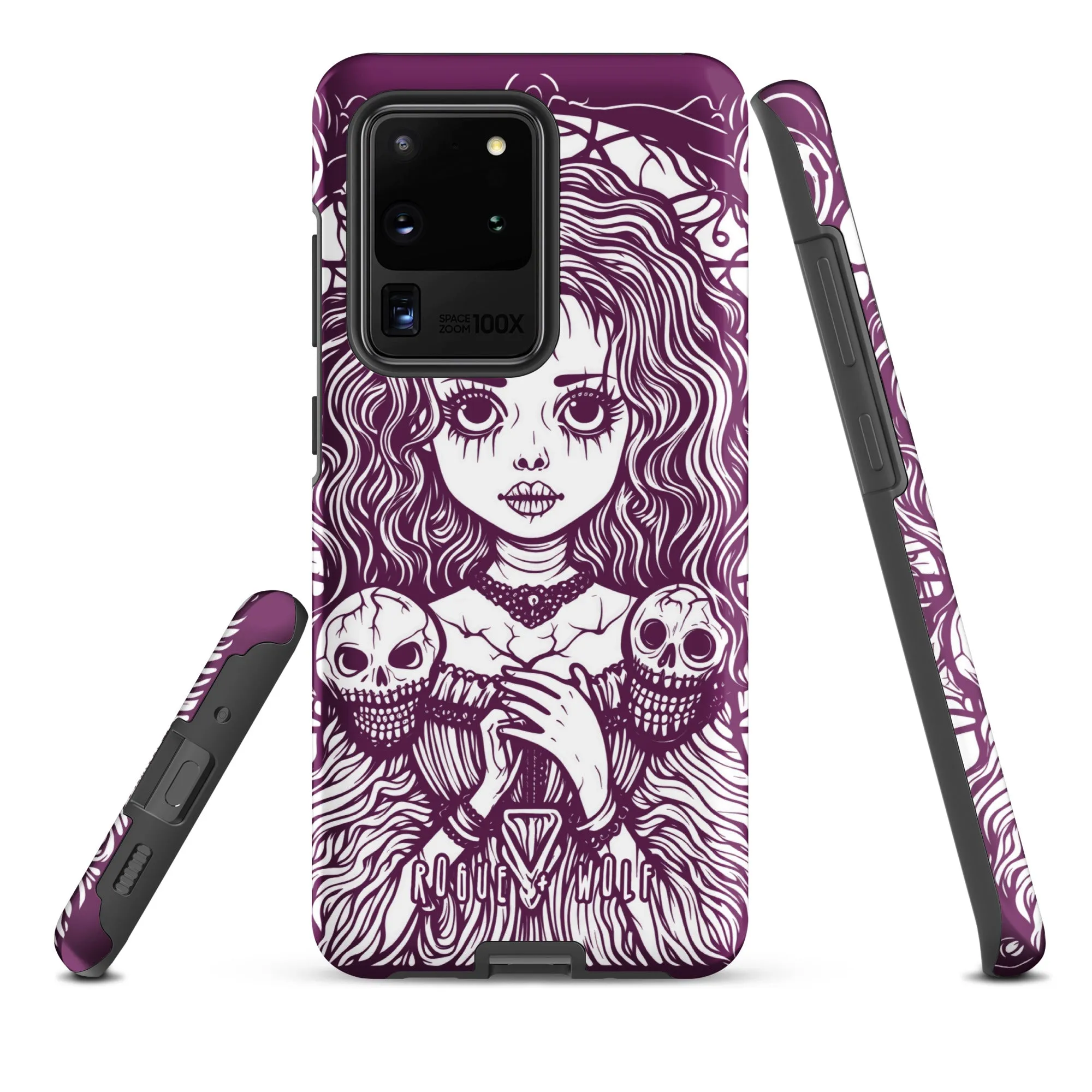 Cursed to Love Strong Phone Case for Samsung - Shockproof Witchy Case Goth Accessory Cool Gothic & Christmas Gifts