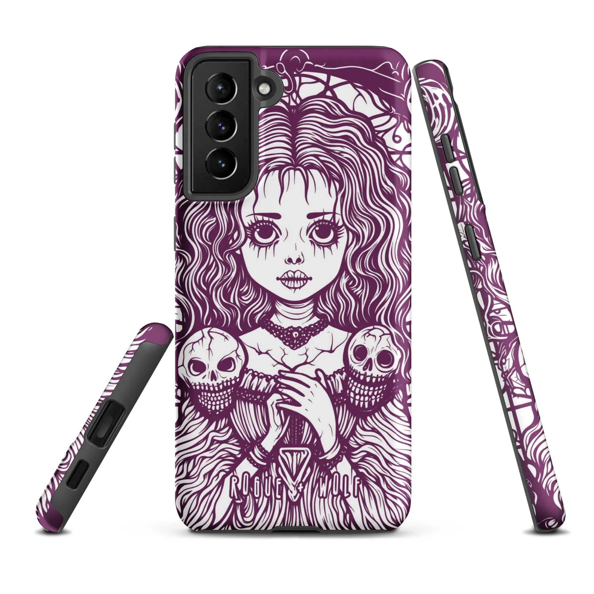 Cursed to Love Strong Phone Case for Samsung - Shockproof Witchy Case Goth Accessory Cool Gothic & Christmas Gifts