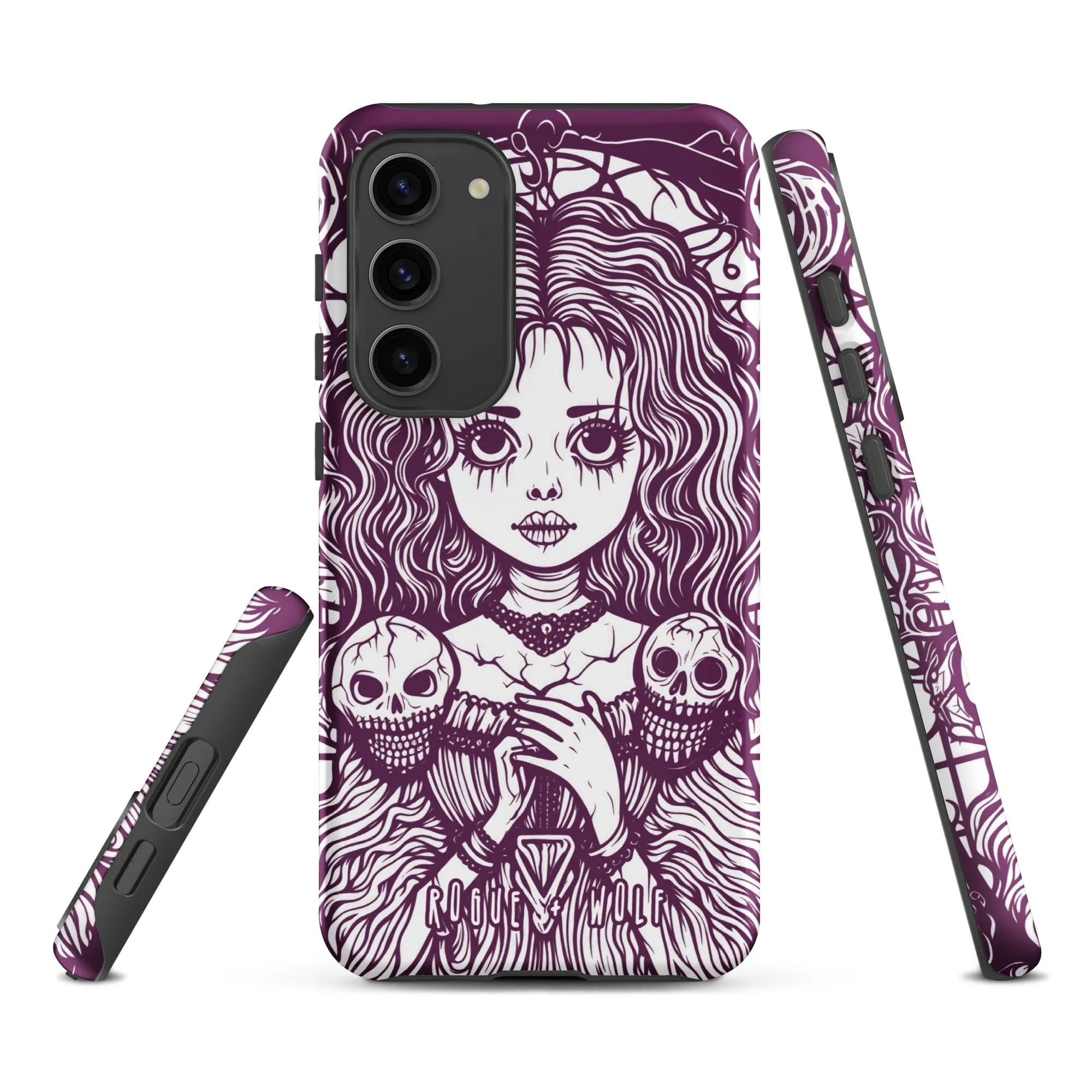 Cursed to Love Strong Phone Case for Samsung - Shockproof Witchy Case Goth Accessory Cool Gothic & Christmas Gifts