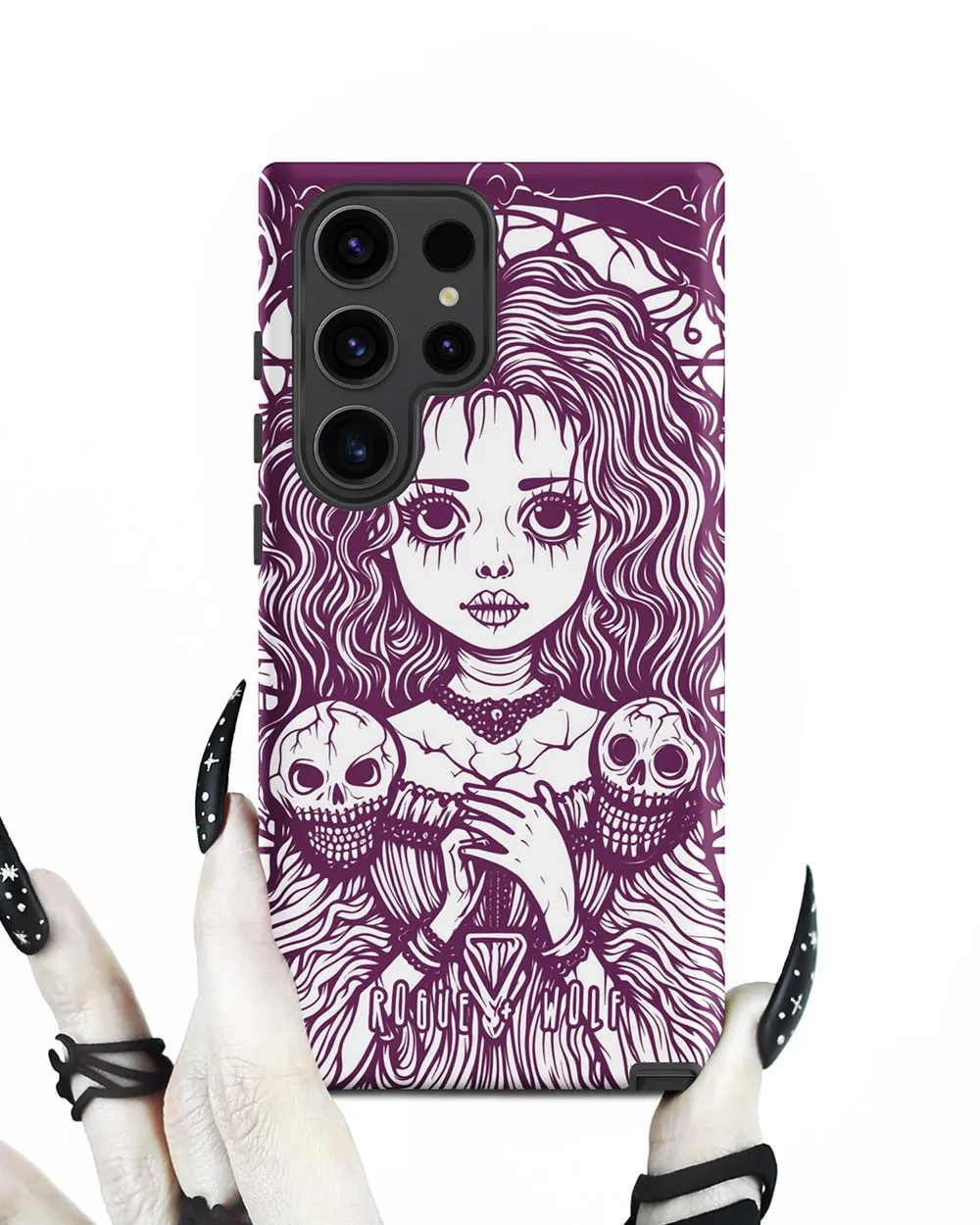 Cursed to Love Strong Phone Case for Samsung - Shockproof Witchy Case Goth Accessory Cool Gothic & Christmas Gifts