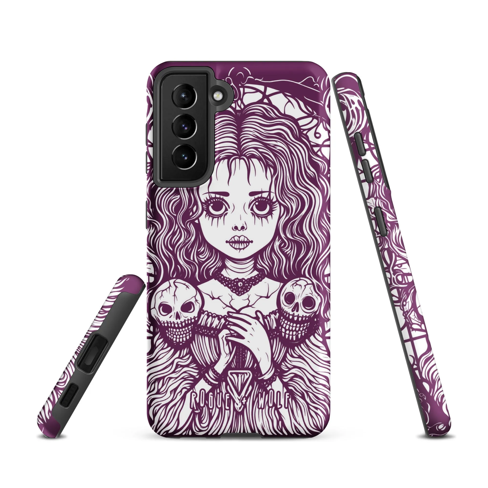 Cursed to Love Strong Phone Case for Samsung - Shockproof Witchy Case Goth Accessory Cool Gothic & Christmas Gifts