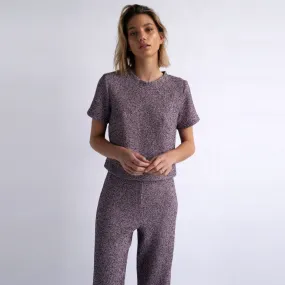 Dawn Pant Purple Tweed