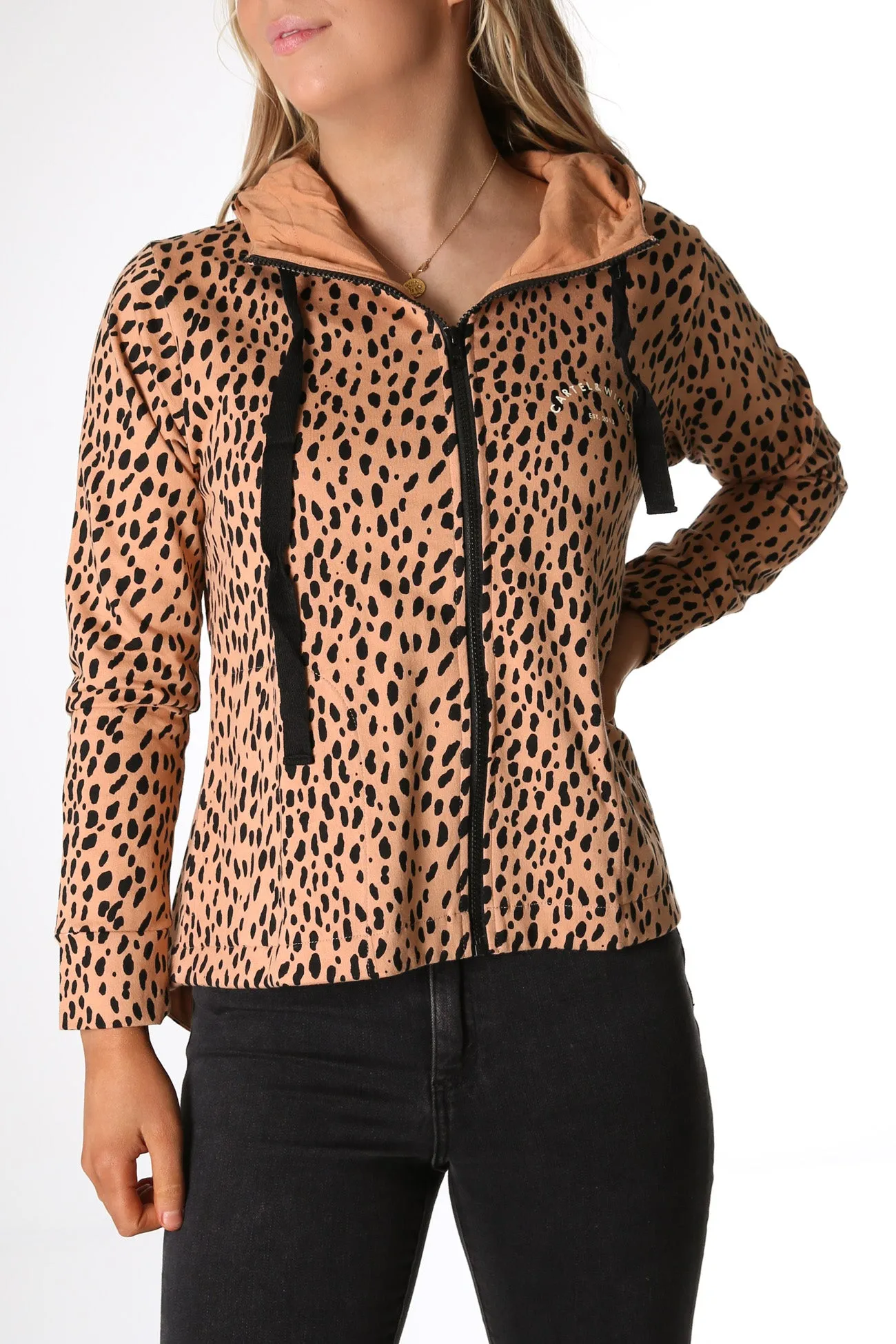 Dion Jacket Toffee Leopard