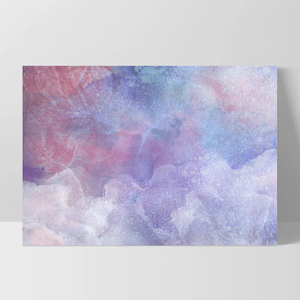 Distressed Pastel Ink Abstract - Art Print