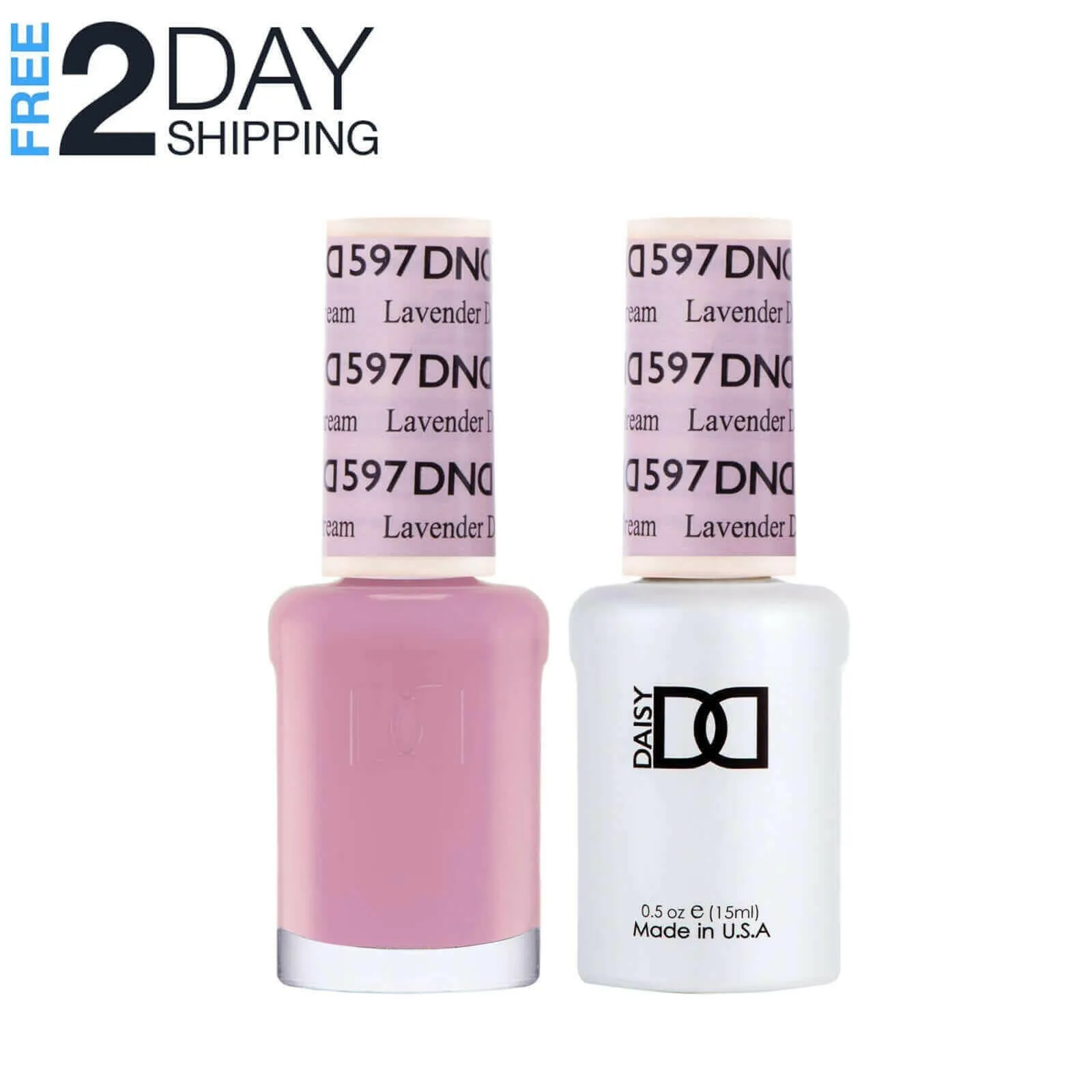 DND Gel Nail Polish & Nail Lacquer Set Soak Off Duo Set - #587