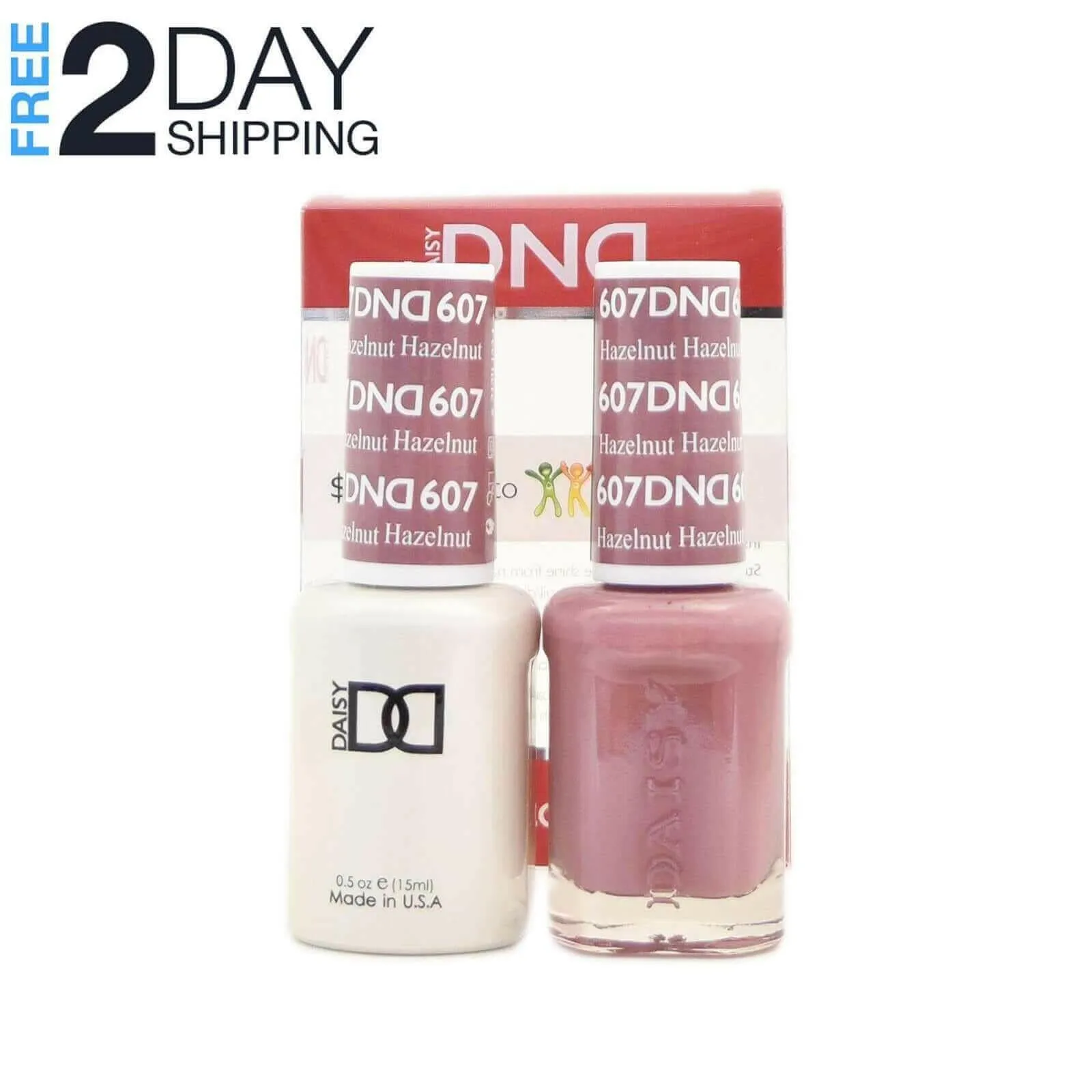 DND Gel Nail Polish & Nail Lacquer Set Soak Off Duo Set - #607