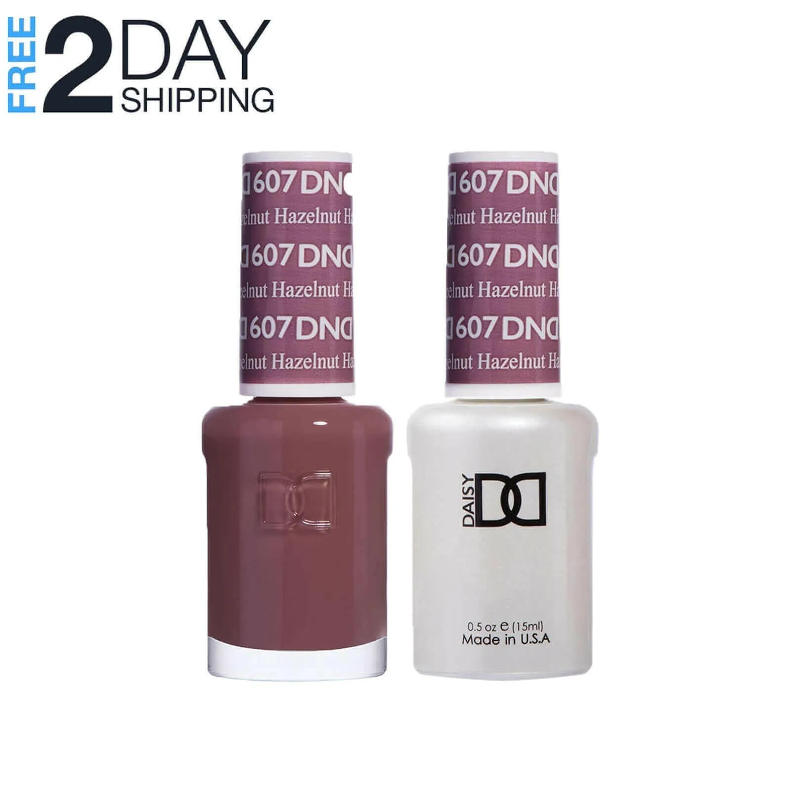 DND Gel Nail Polish & Nail Lacquer Set Soak Off Duo Set - #607