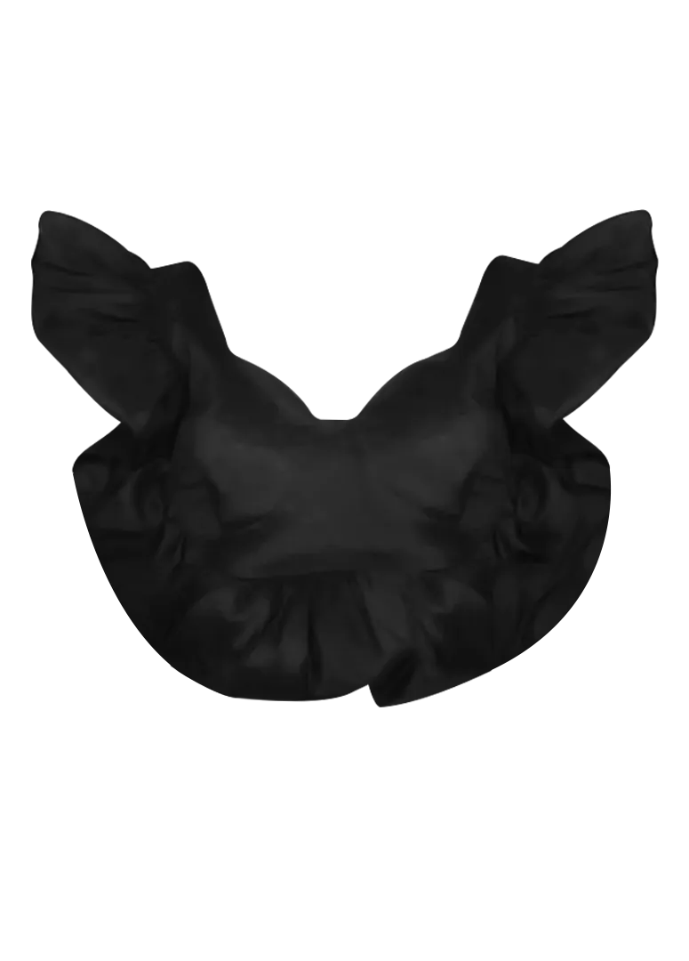 Domina by Michelle Ruffle Top with delightful back ruffle and flattering fit