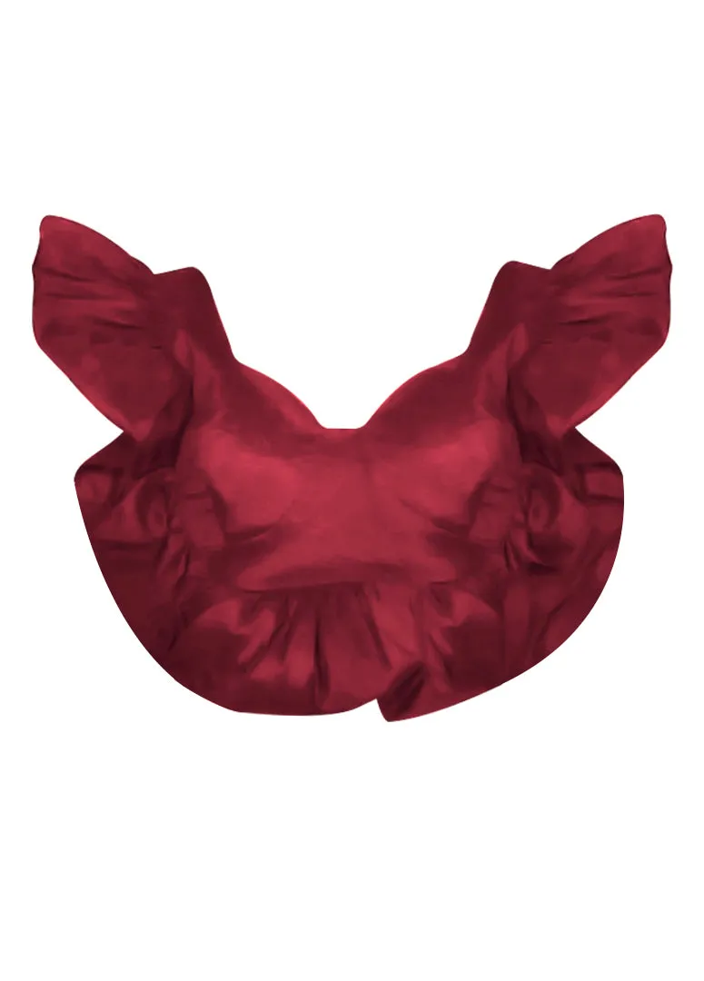 Domina by Michelle Ruffle Top with delightful back ruffle and flattering fit