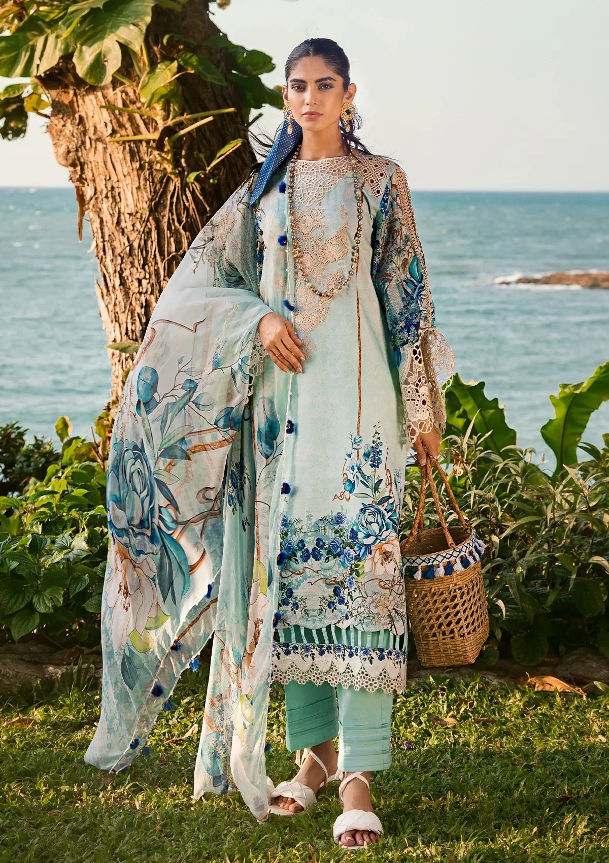 Elaf Embroidered Limited Edition Lawn Collection – ESL-07B HEAVEN'S MIST