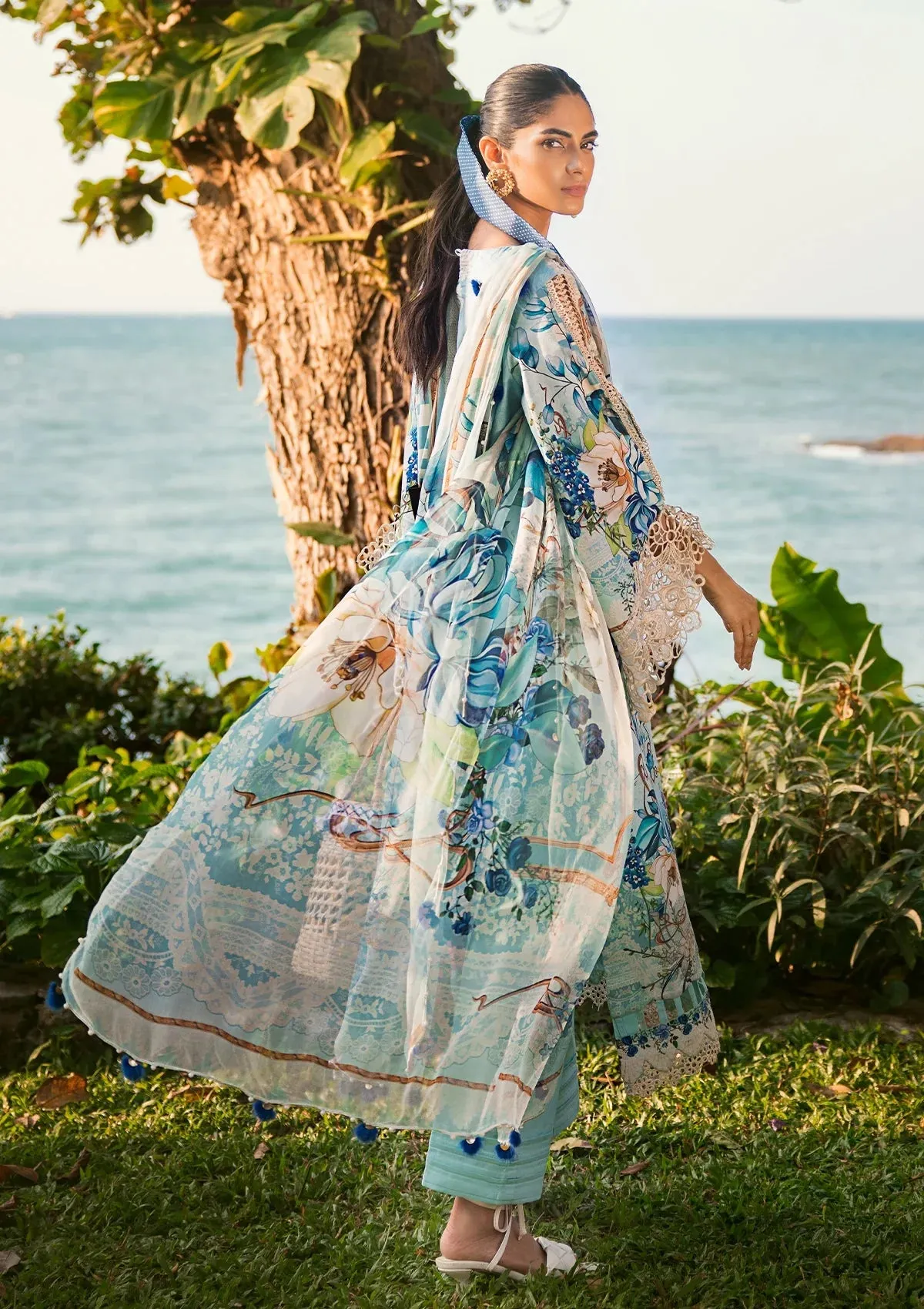 Elaf Embroidered Limited Edition Lawn Collection – ESL-07B HEAVEN'S MIST