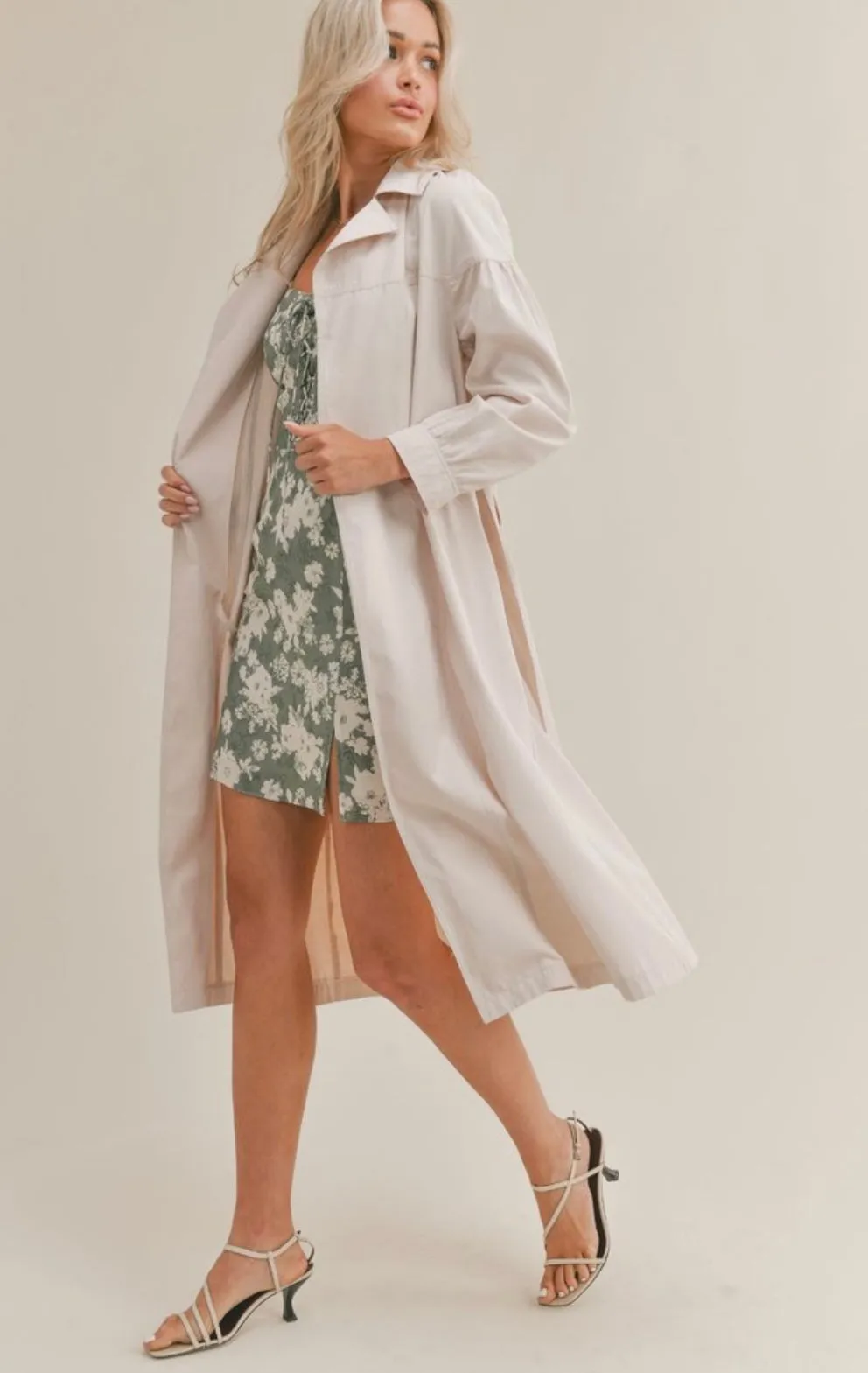 Errands Trench Coat - Sage The Label