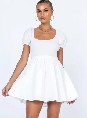 Everyday Sunshine Mini Dress White