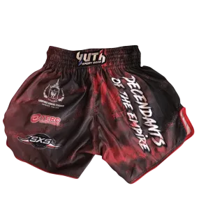 Fairtex Fight Promotion Shorts Decendants of the Empire Red