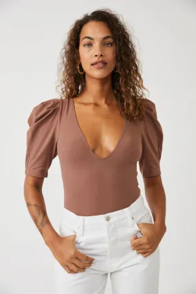 Free People Va Va Voop Bodysuit in Java