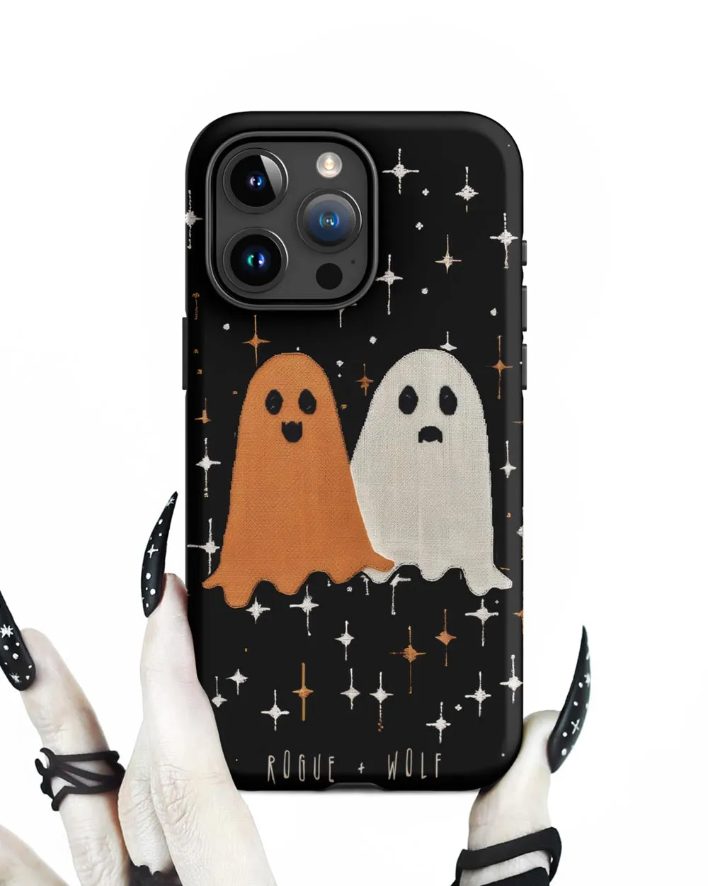 Ghost Besties Tough Cell Phone Case for iPhone - Dark Academia Anti-scratch Shockproof Witchy Goth Cover