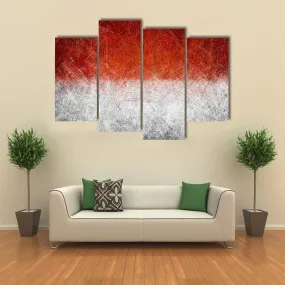 Grunge Monaco Flag Canvas Wall Art