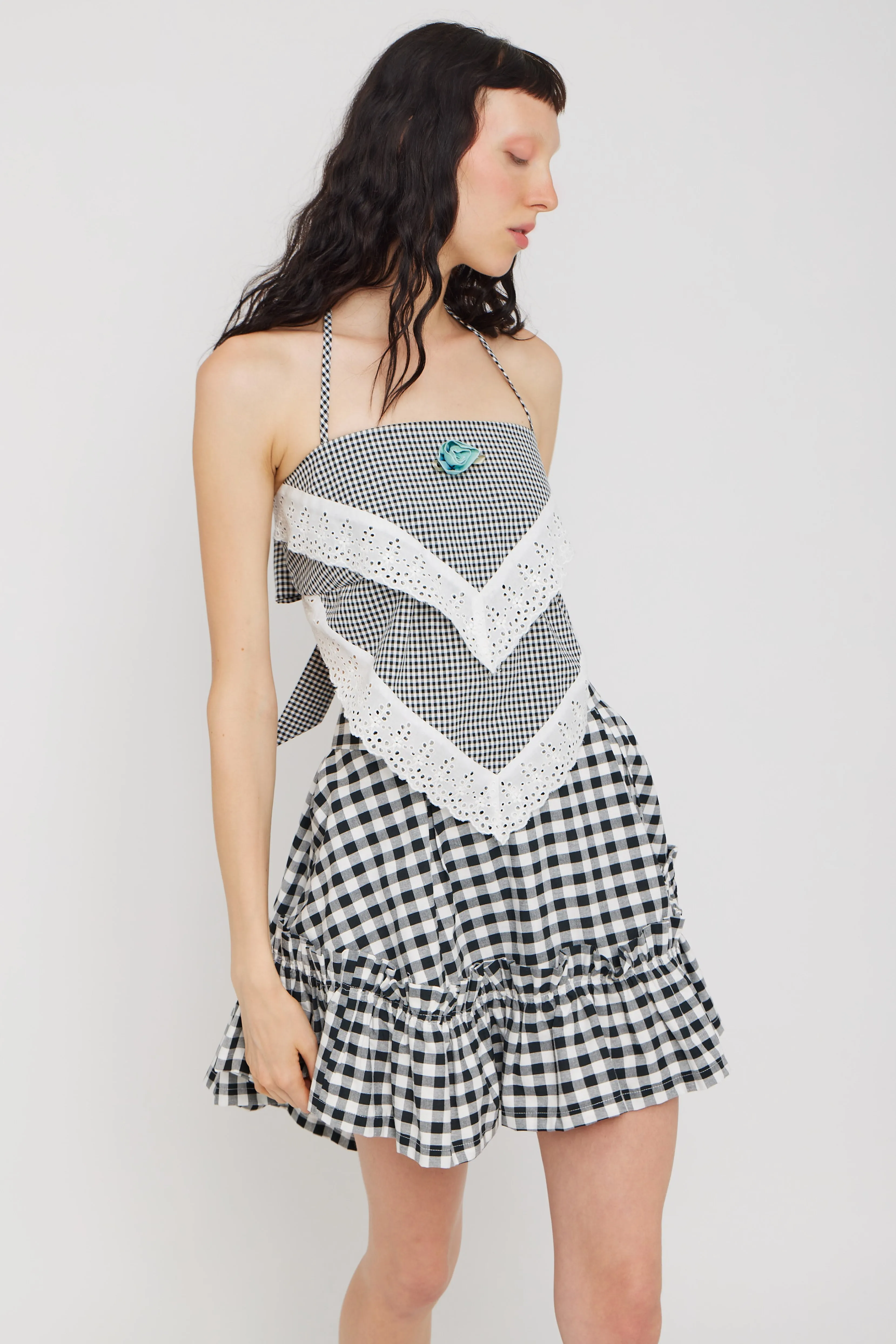 Handkerchief Top Petite Gingham