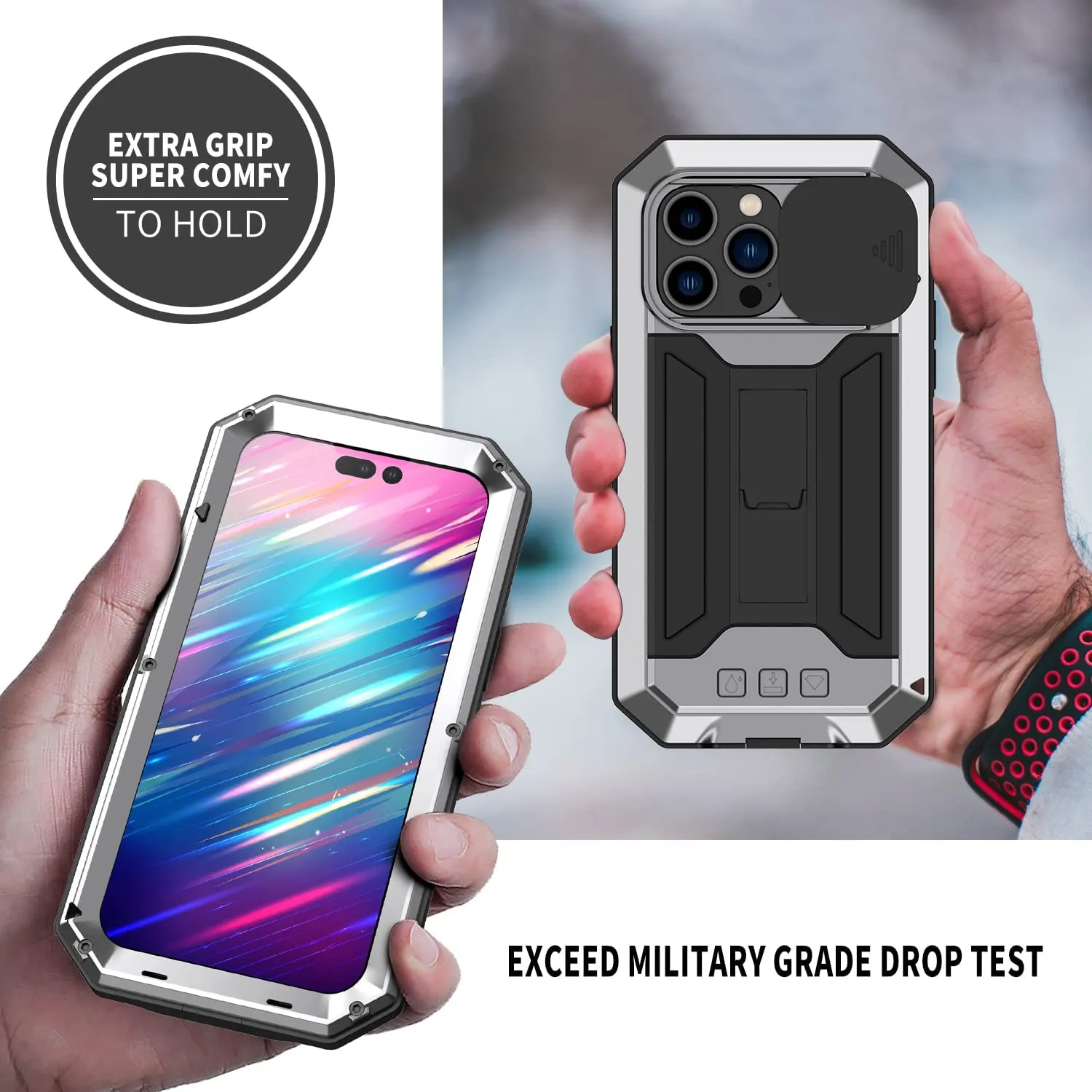 iPhone 15 Metal Rugged Case