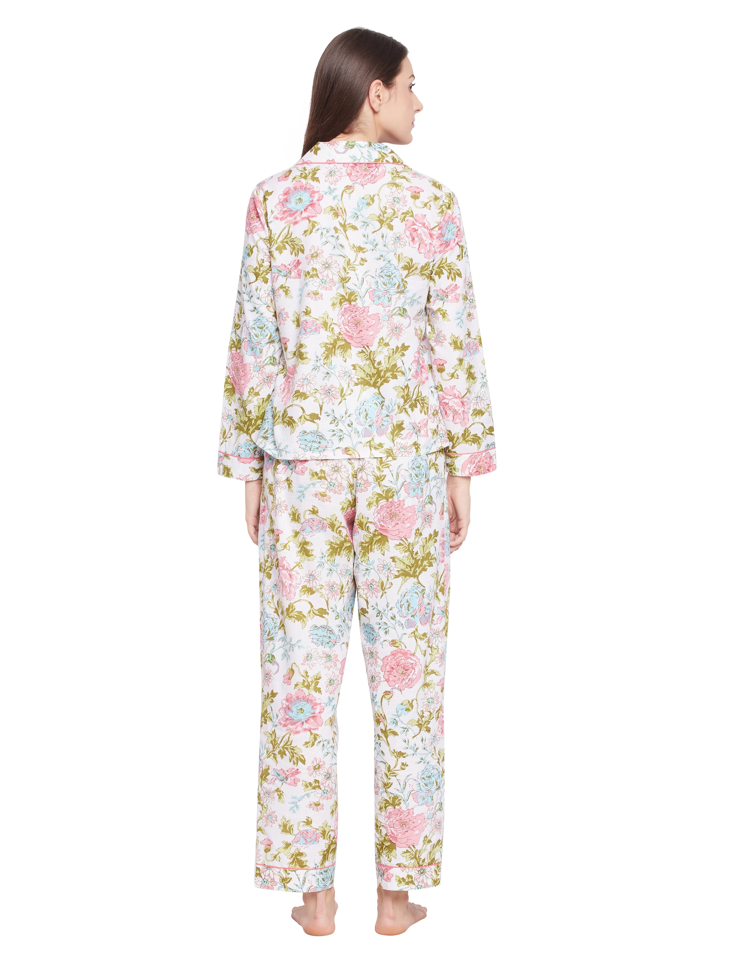 Jennie Cotton Woven Printed Pajama Set