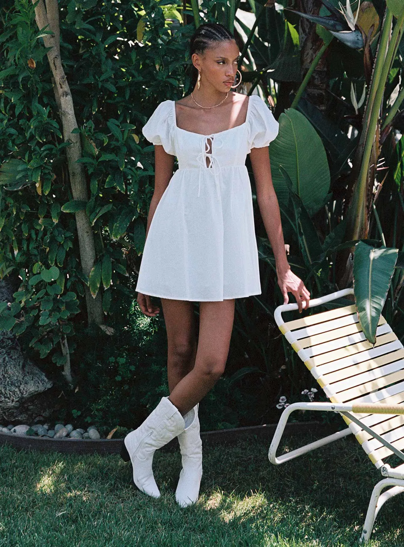 Keyla Mini Dress White