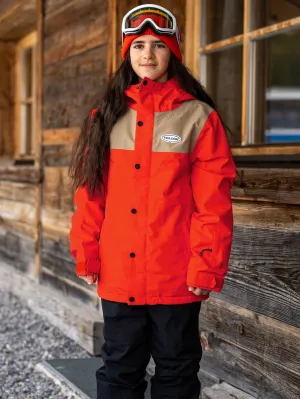 Kids Stone 91 Insulated Jacket - Orange Shock