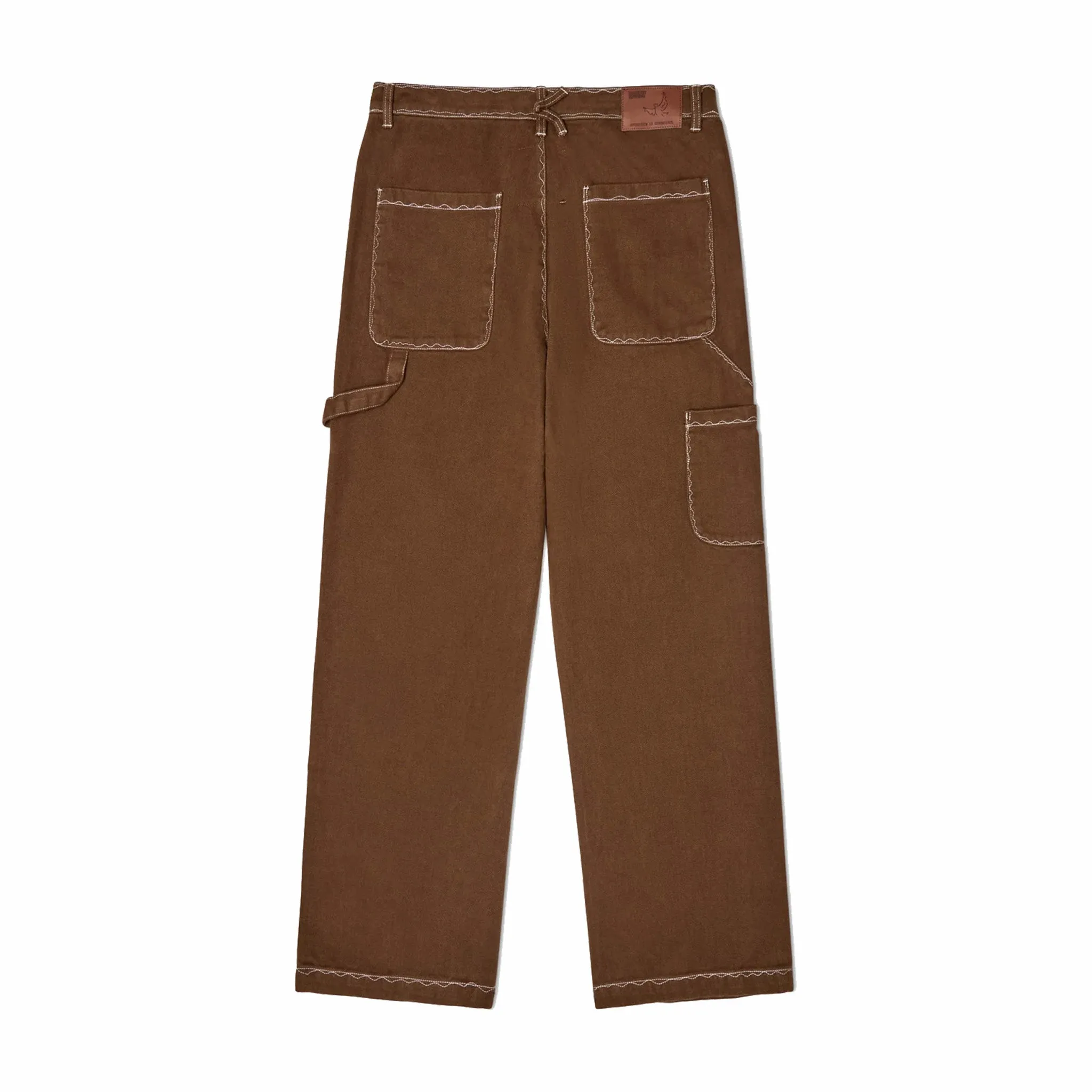 KidSuper Studios Messy Stitched Work Pants (Brown)