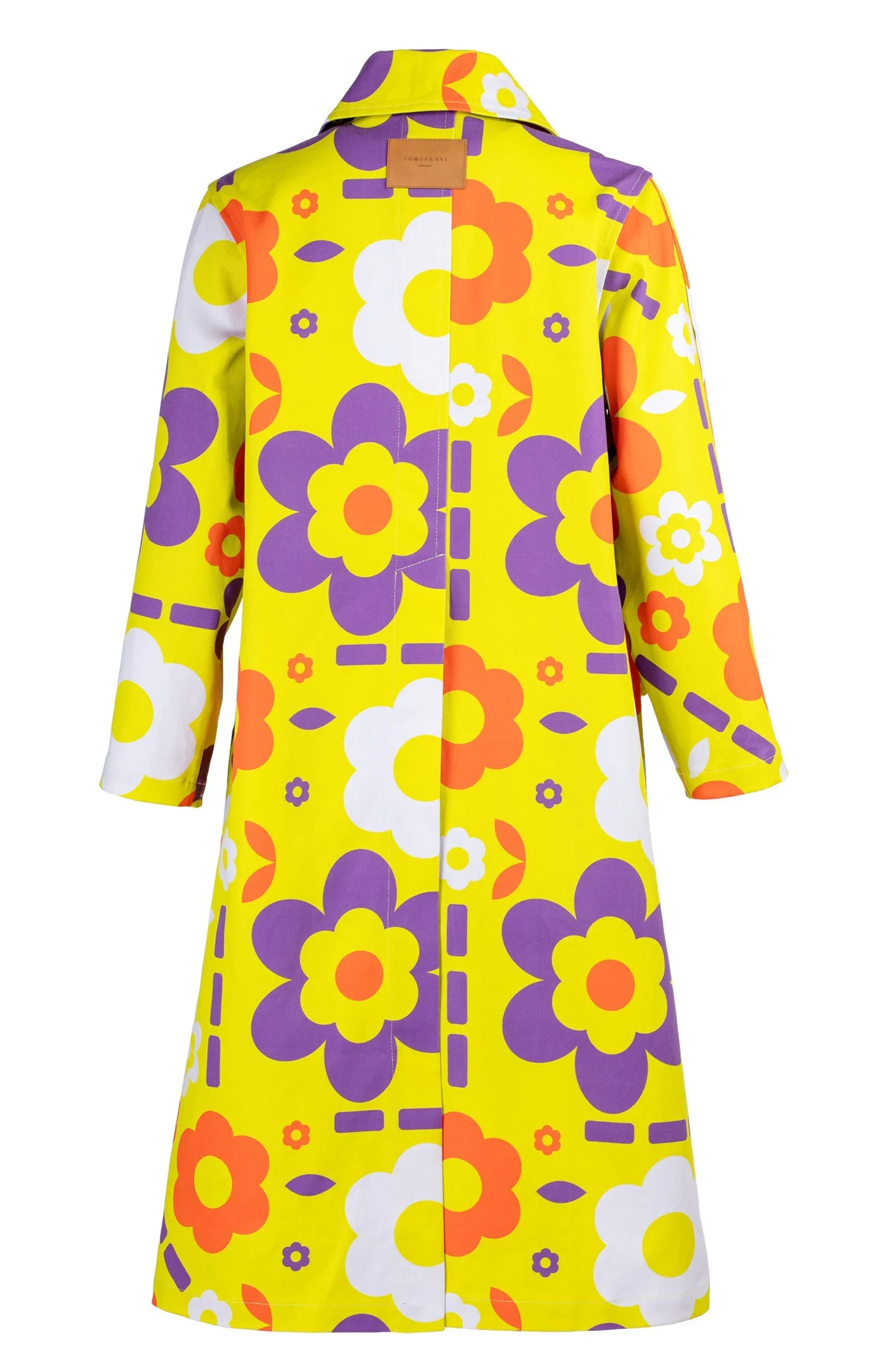 Klara Trench Coat Space Flowers