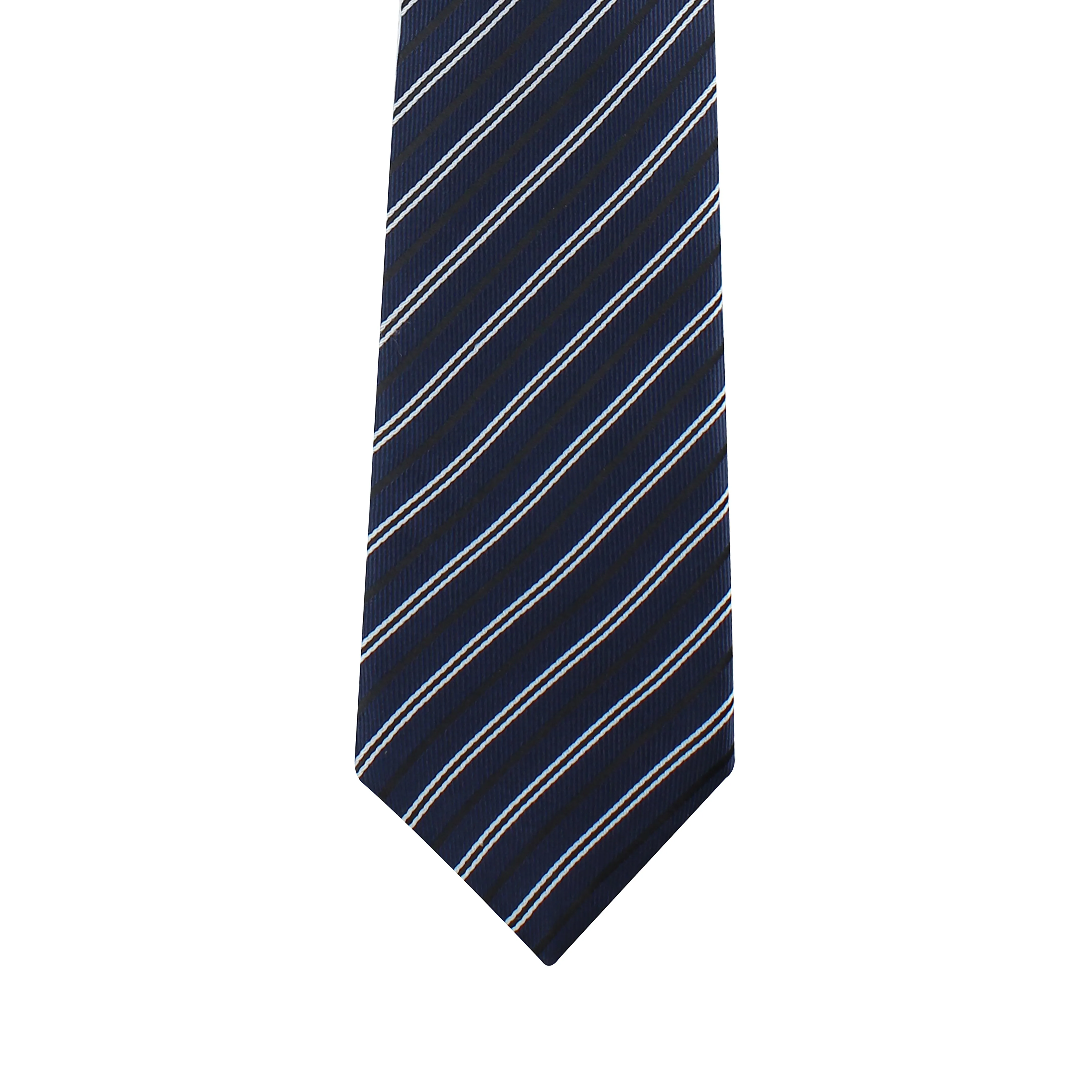 Kovove The Blue Treat Striped Necktie and Pocket Square Gift Box