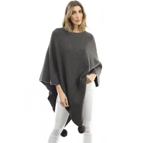 La Fiorentina | Corner-Pom Poncho - Charcoal