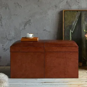 Leather Ottoman Chest