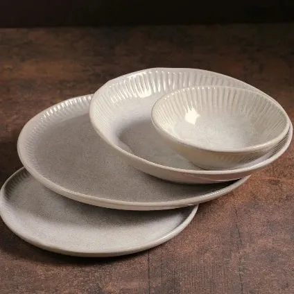 Linhas Bio Latte 8.46" Salad Plate Set