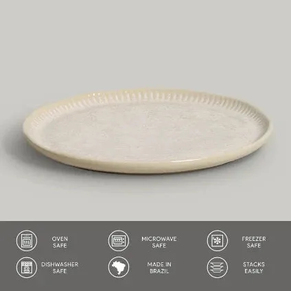 Linhas Bio Latte 8.46" Salad Plate Set