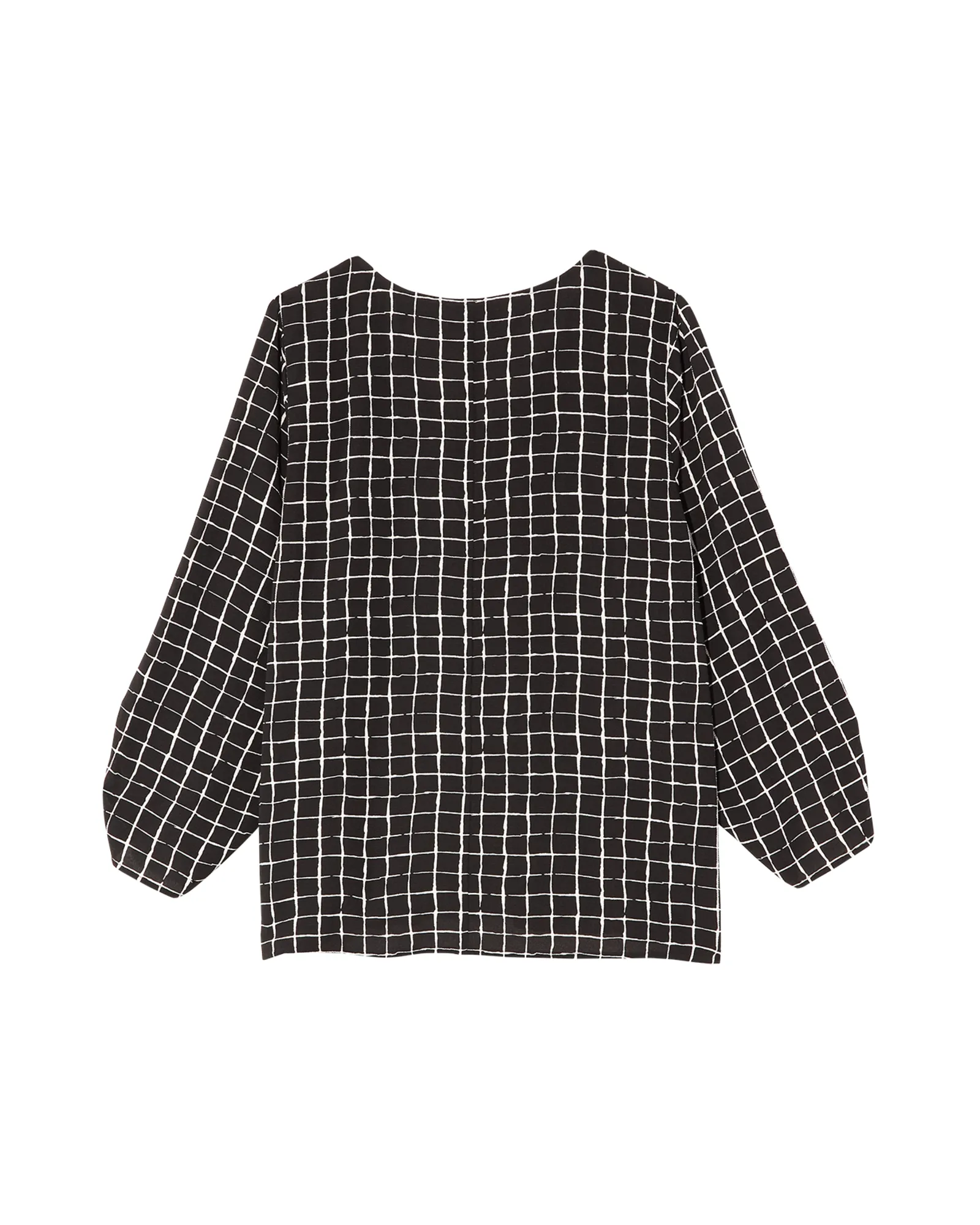 Lois Ruched 3/4 Sleeve Blouse | Black / White