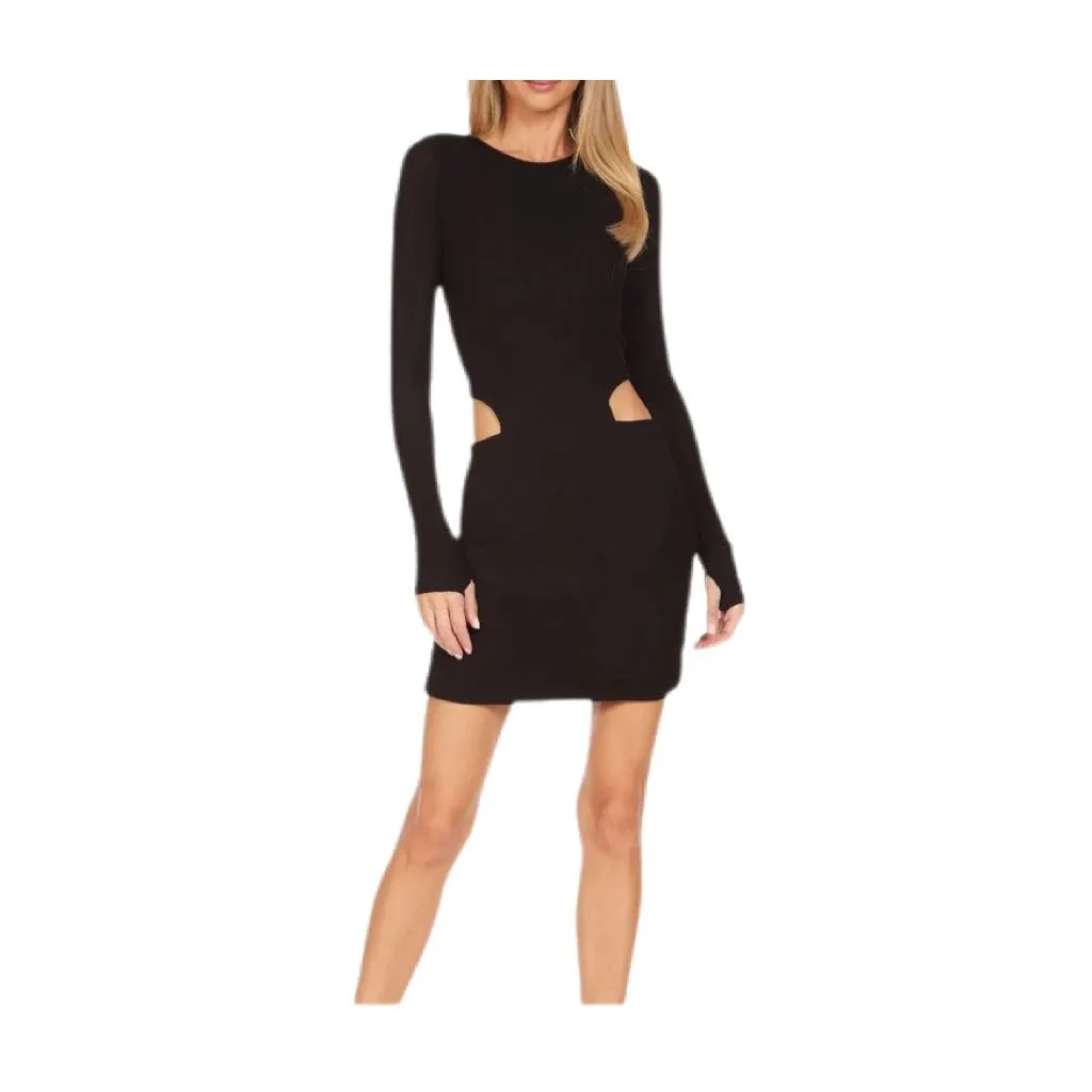 Lucan Longsleeve Mini Dress - Black.