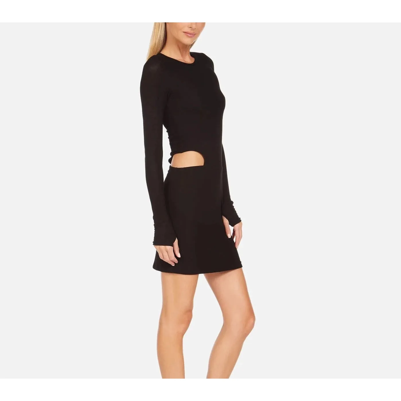 Lucan Longsleeve Mini Dress - Black.