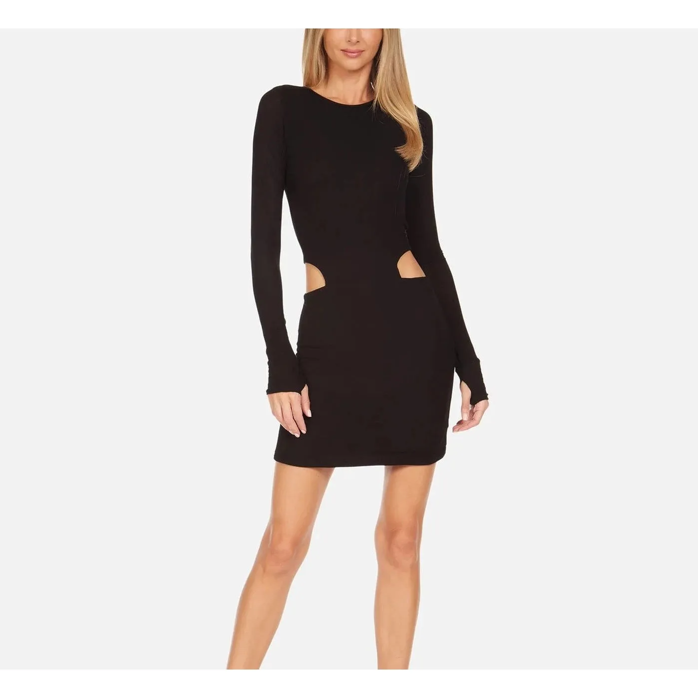 Lucan Longsleeve Mini Dress - Black.