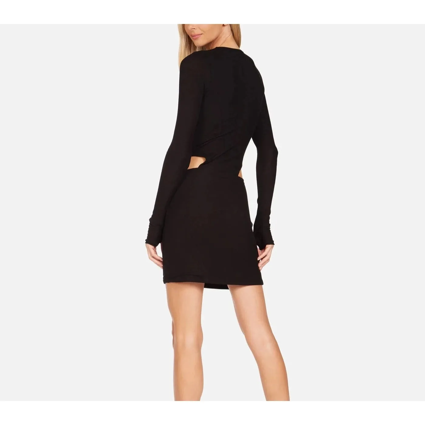 Lucan Longsleeve Mini Dress - Black.