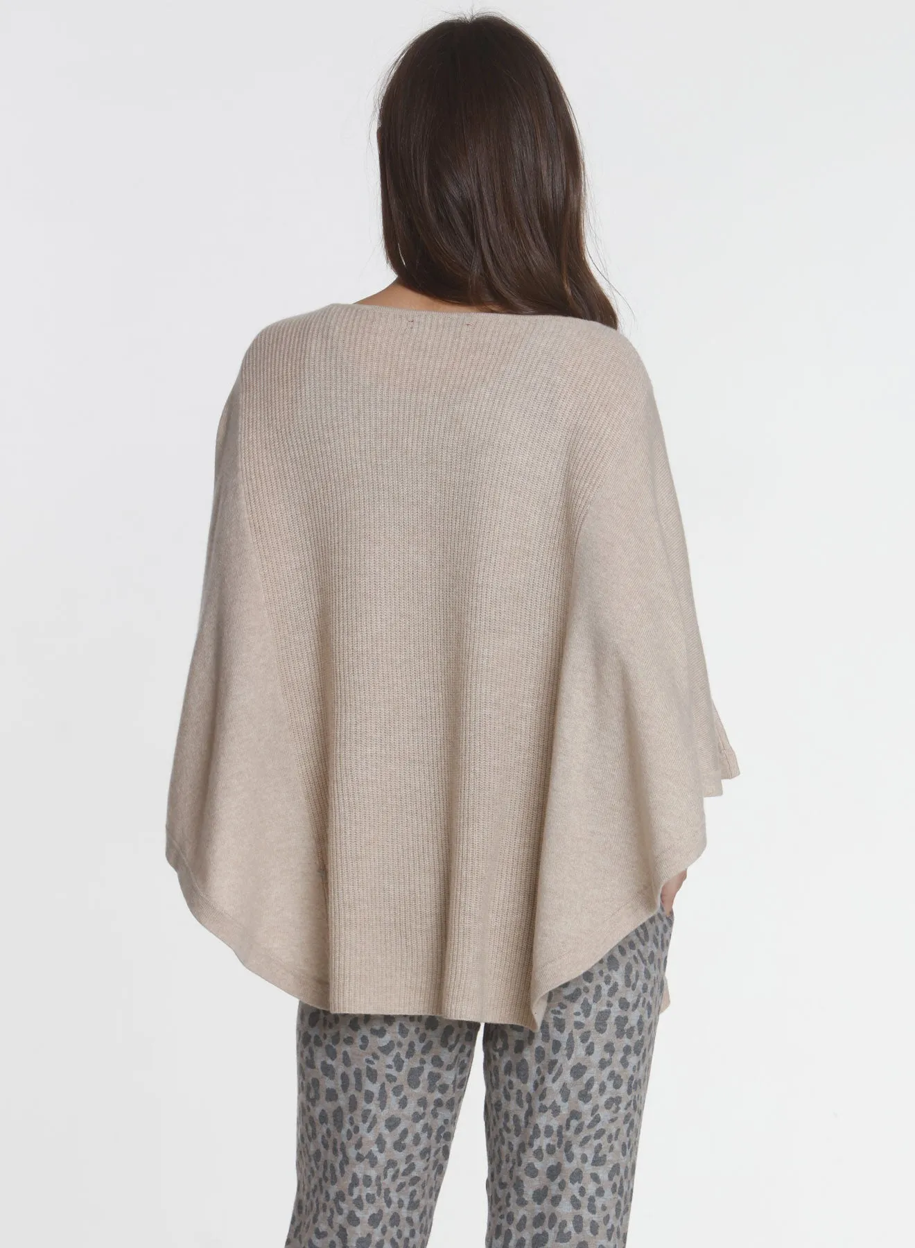 Luxe Circle Poncho - Barley