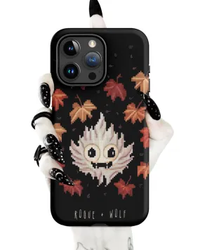 Maple Ghosty Tough Phone Case for iPhone - Dark Academia Anti-Scratch Shockproof Cover, Witchy Goth Accessory, Goth Gifts