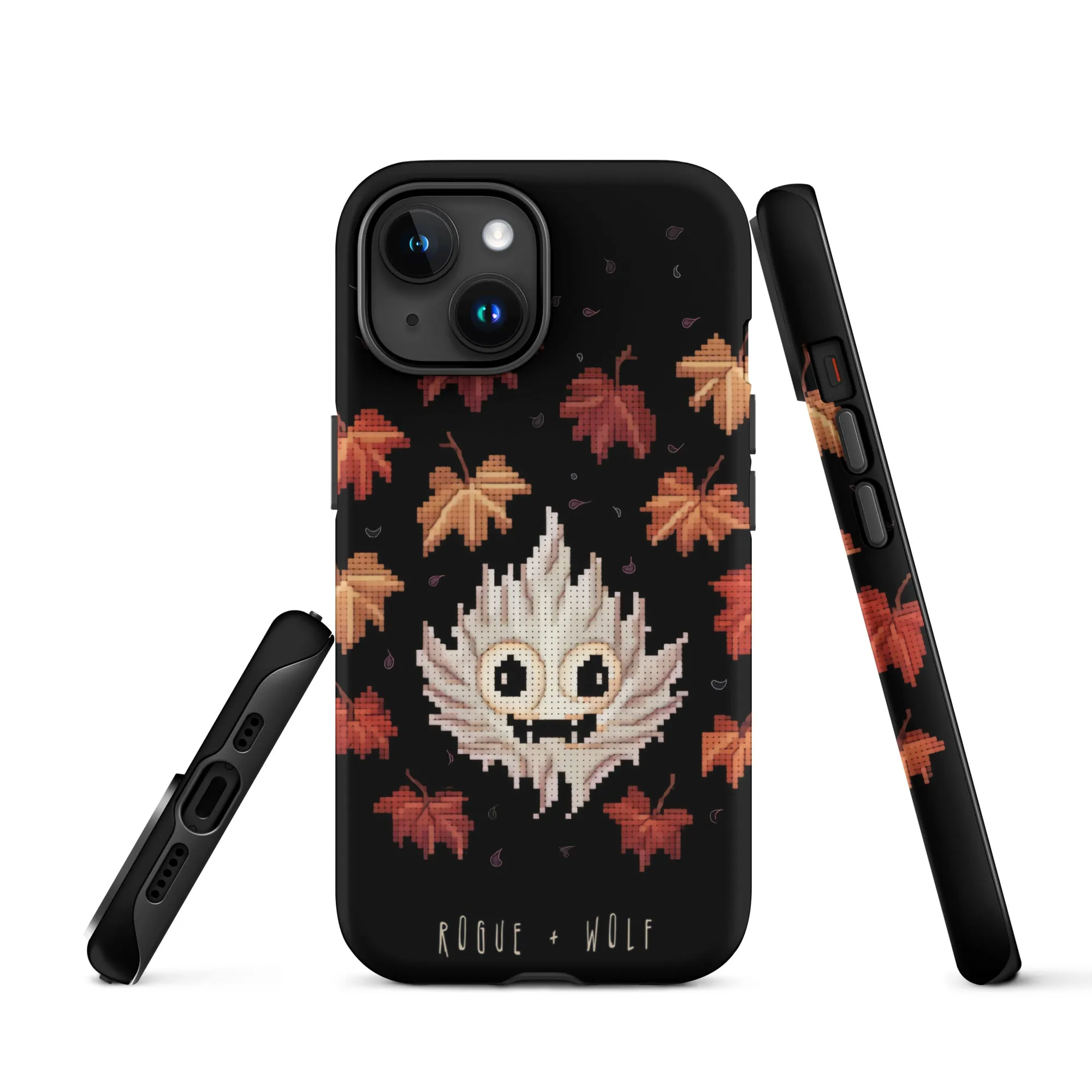 Maple Ghosty Tough Phone Case for iPhone - Dark Academia Anti-Scratch Shockproof Cover, Witchy Goth Accessory, Goth Gifts