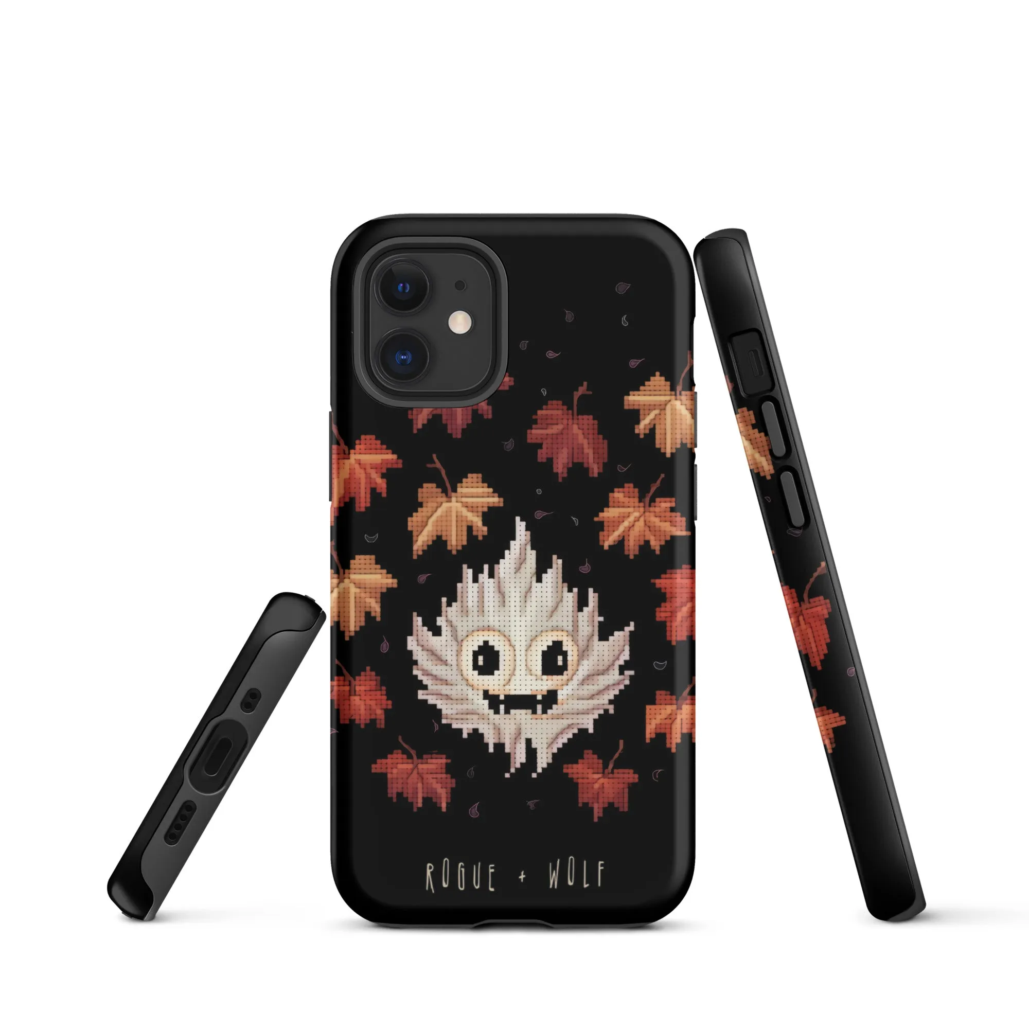 Maple Ghosty Tough Phone Case for iPhone - Dark Academia Anti-Scratch Shockproof Cover, Witchy Goth Accessory, Goth Gifts