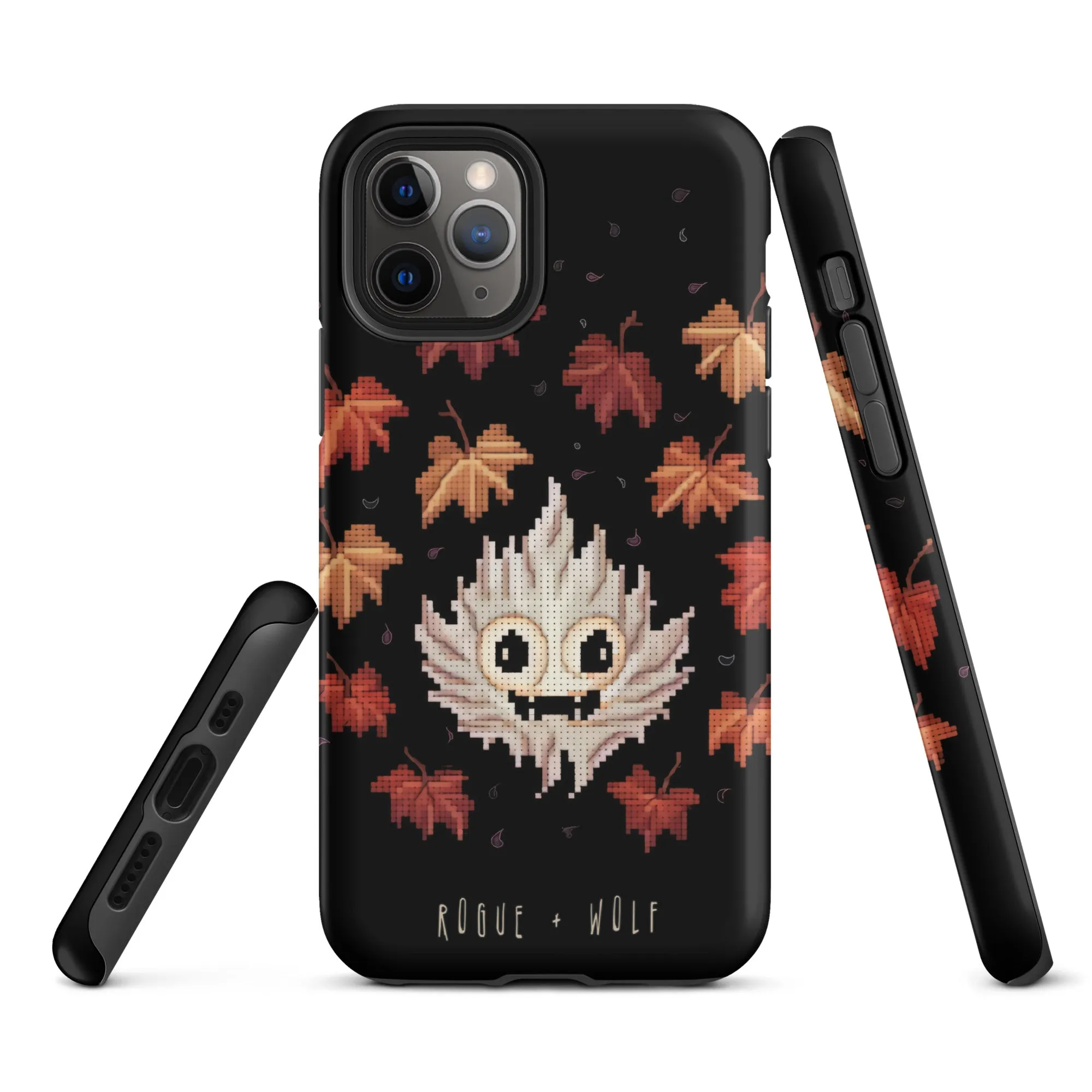 Maple Ghosty Tough Phone Case for iPhone - Dark Academia Anti-Scratch Shockproof Cover, Witchy Goth Accessory, Goth Gifts