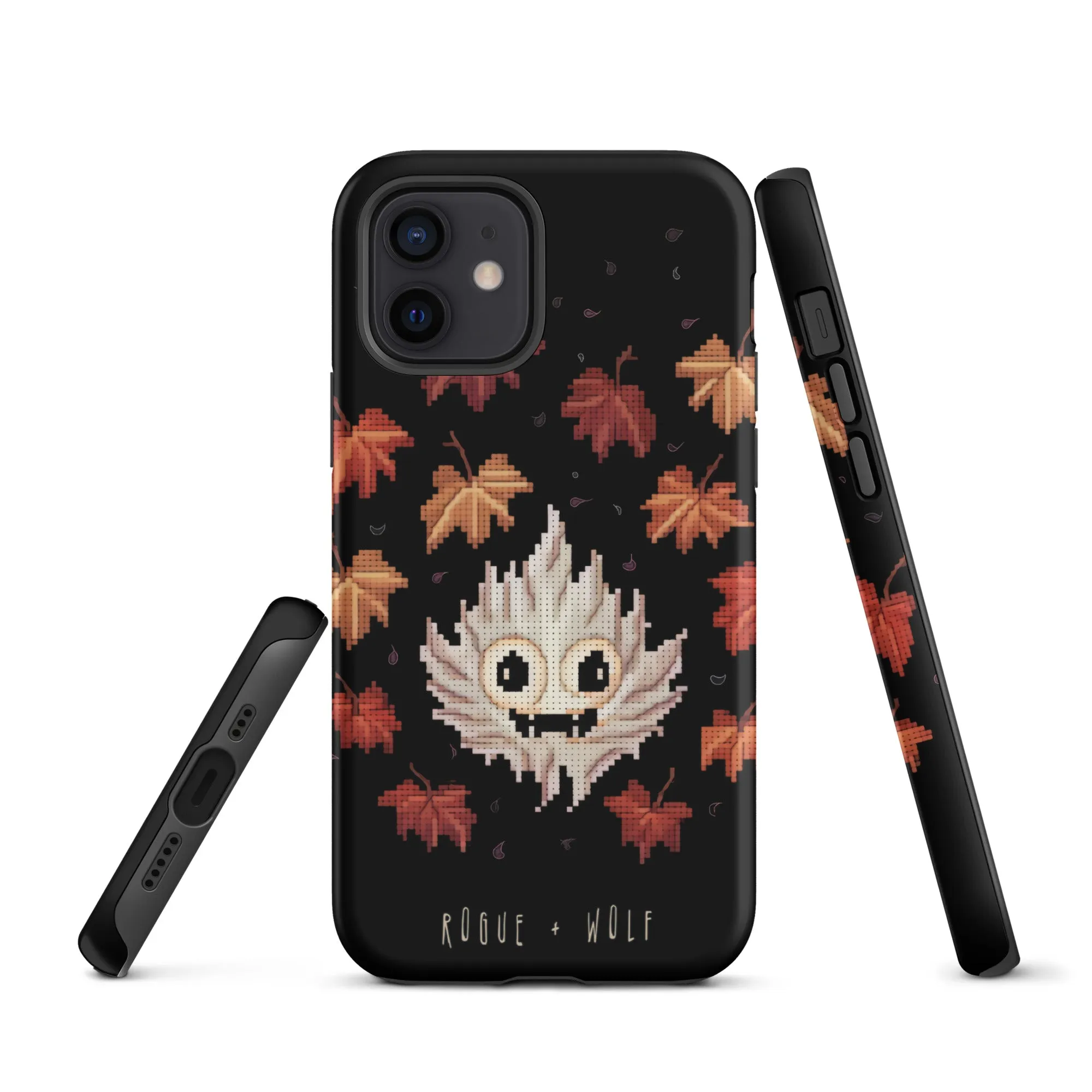 Maple Ghosty Tough Phone Case for iPhone - Dark Academia Anti-Scratch Shockproof Cover, Witchy Goth Accessory, Goth Gifts